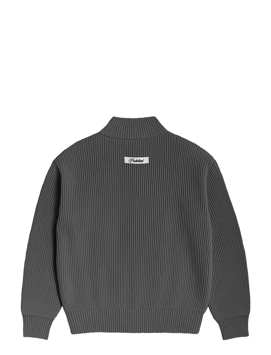 Prohibited - Campus Knit Jacket - herbstjacken - dark grey - 2