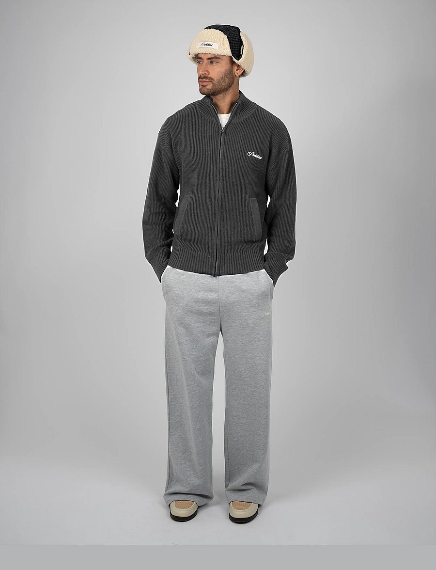 Prohibited - Campus Knit Jacket - herbstjacken - dark grey - 0