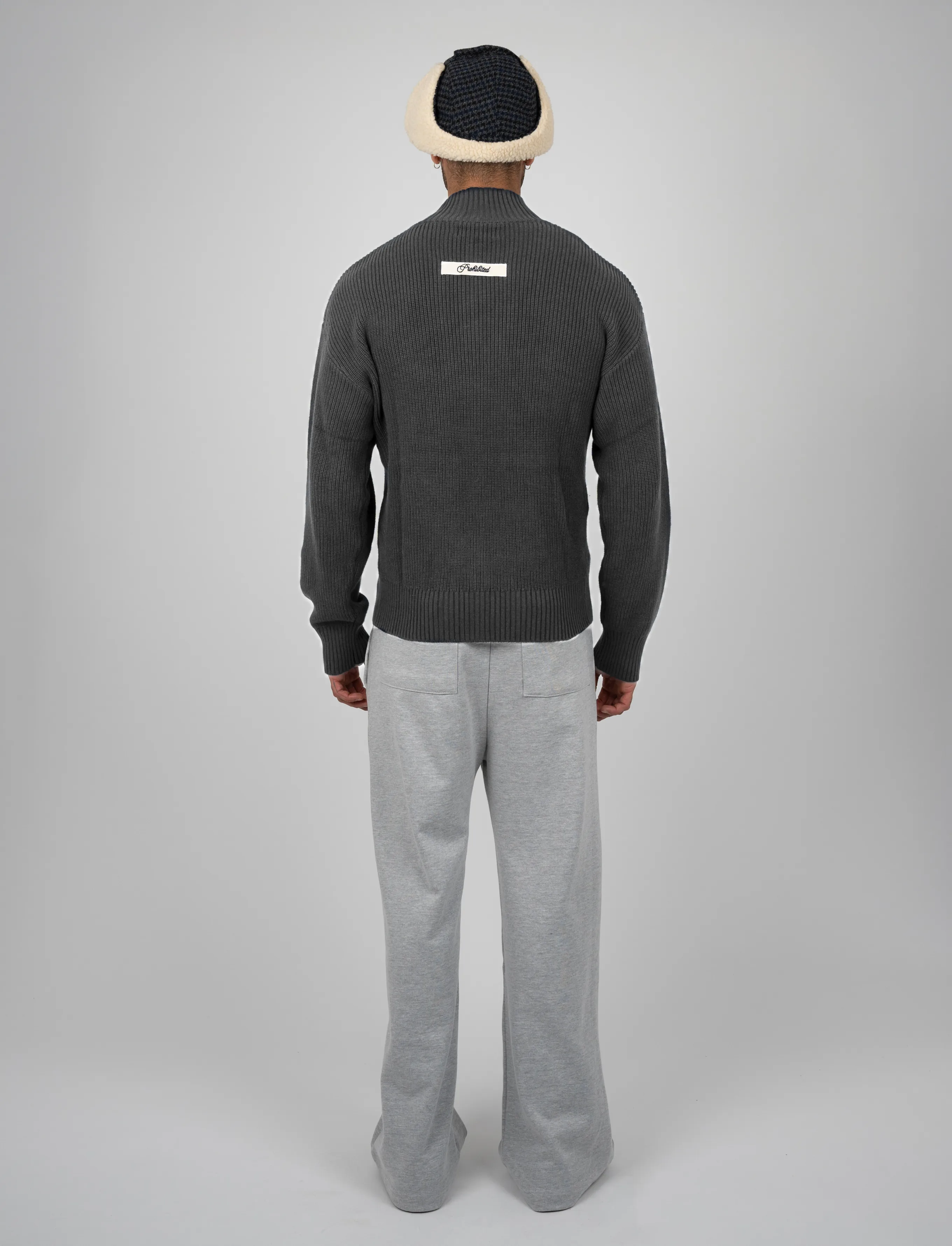 Prohibited - Campus Knit Jacket - dark grey - 3