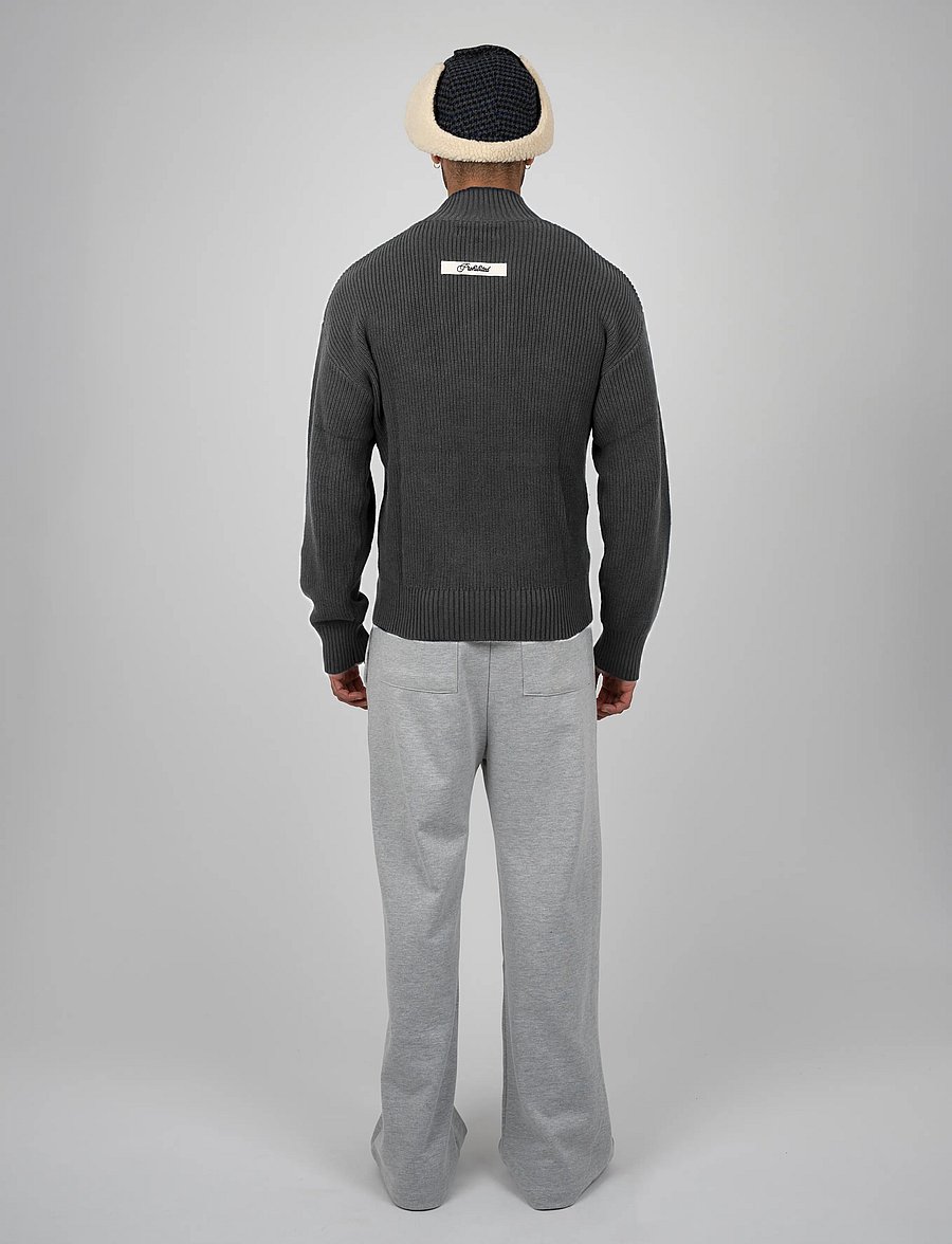Prohibited - Campus Knit Jacket - herbstjacken - dark grey - 3