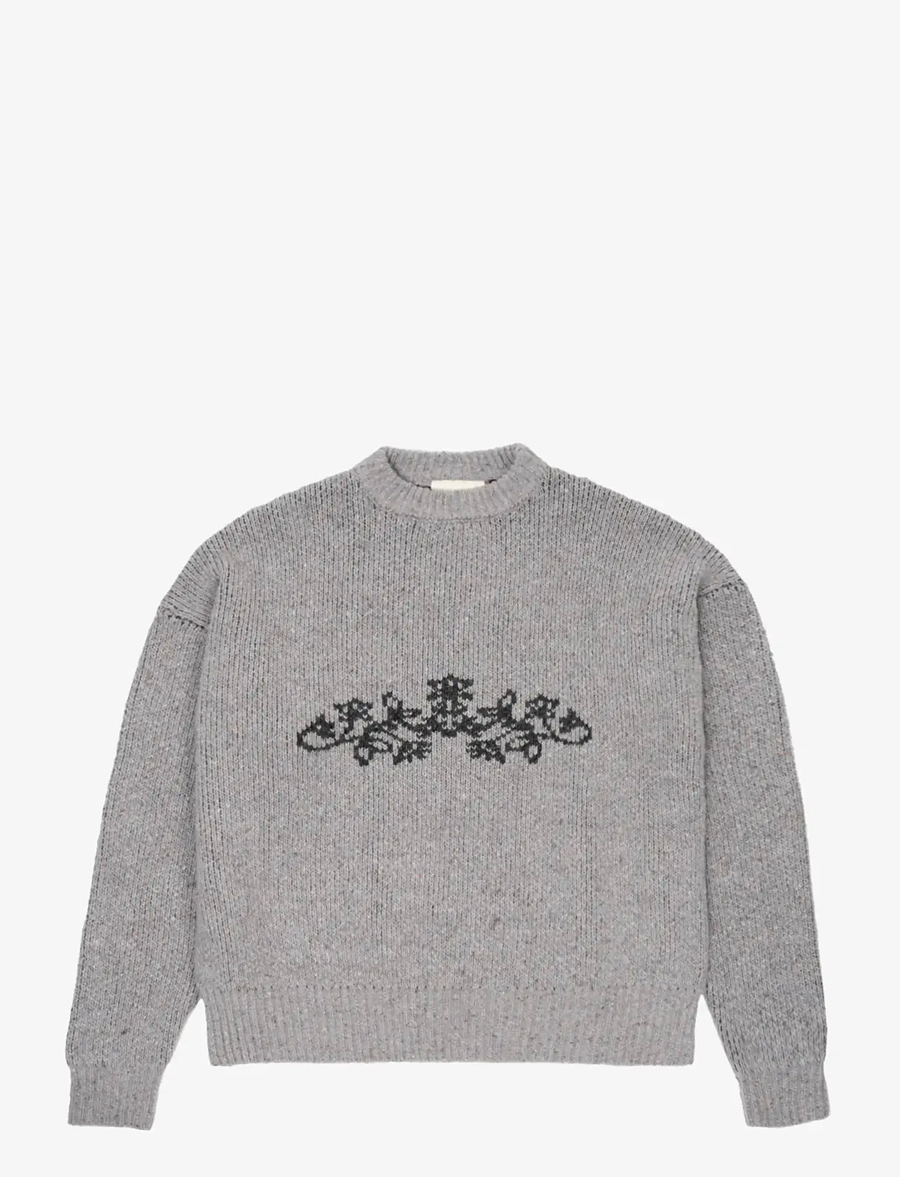 Prohibited - Sprout Knit Sweater - grey - 1