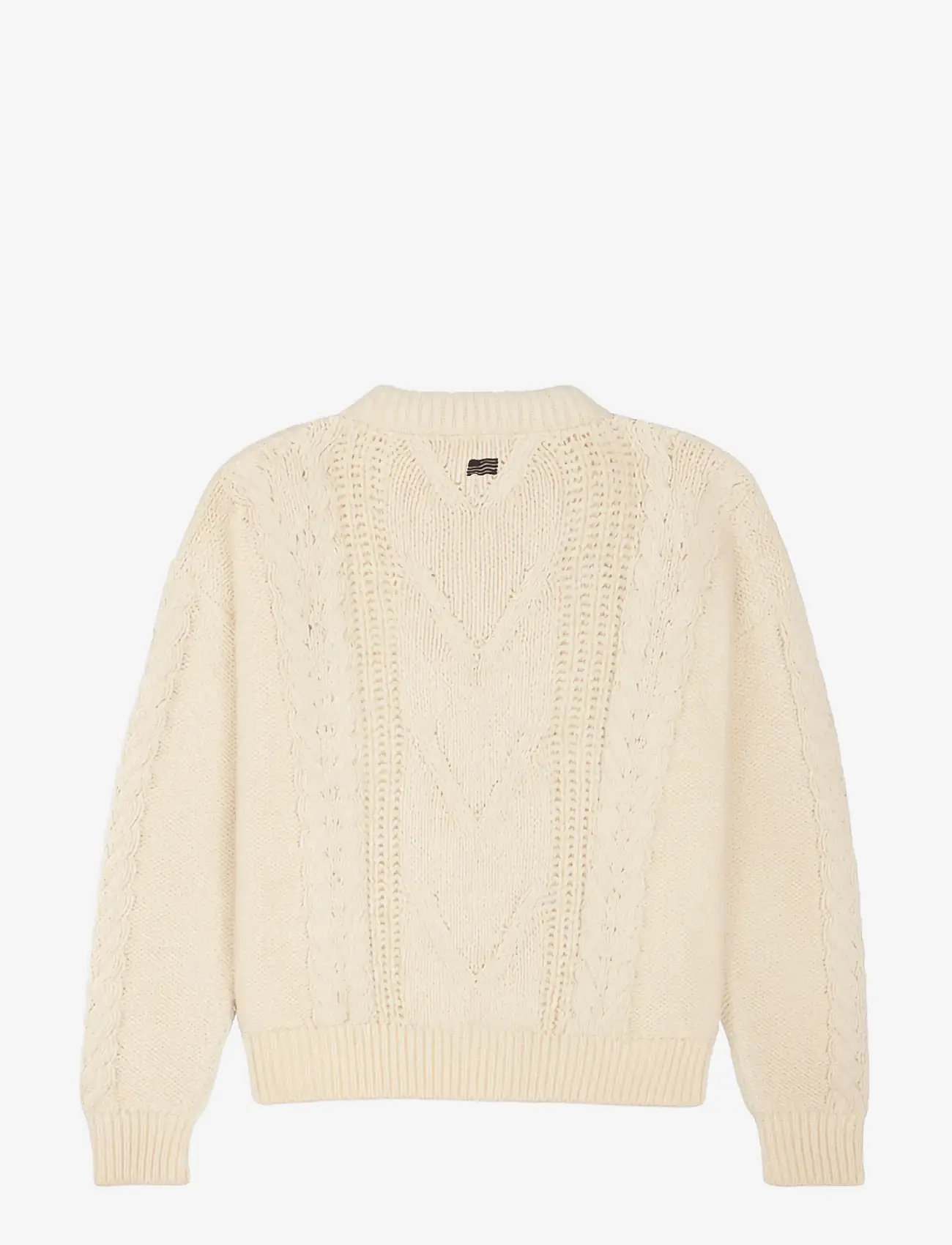 Prohibited - Sunday Cable Knit Sweater - Ümmarguse kaelusega kudumid - cream - 2