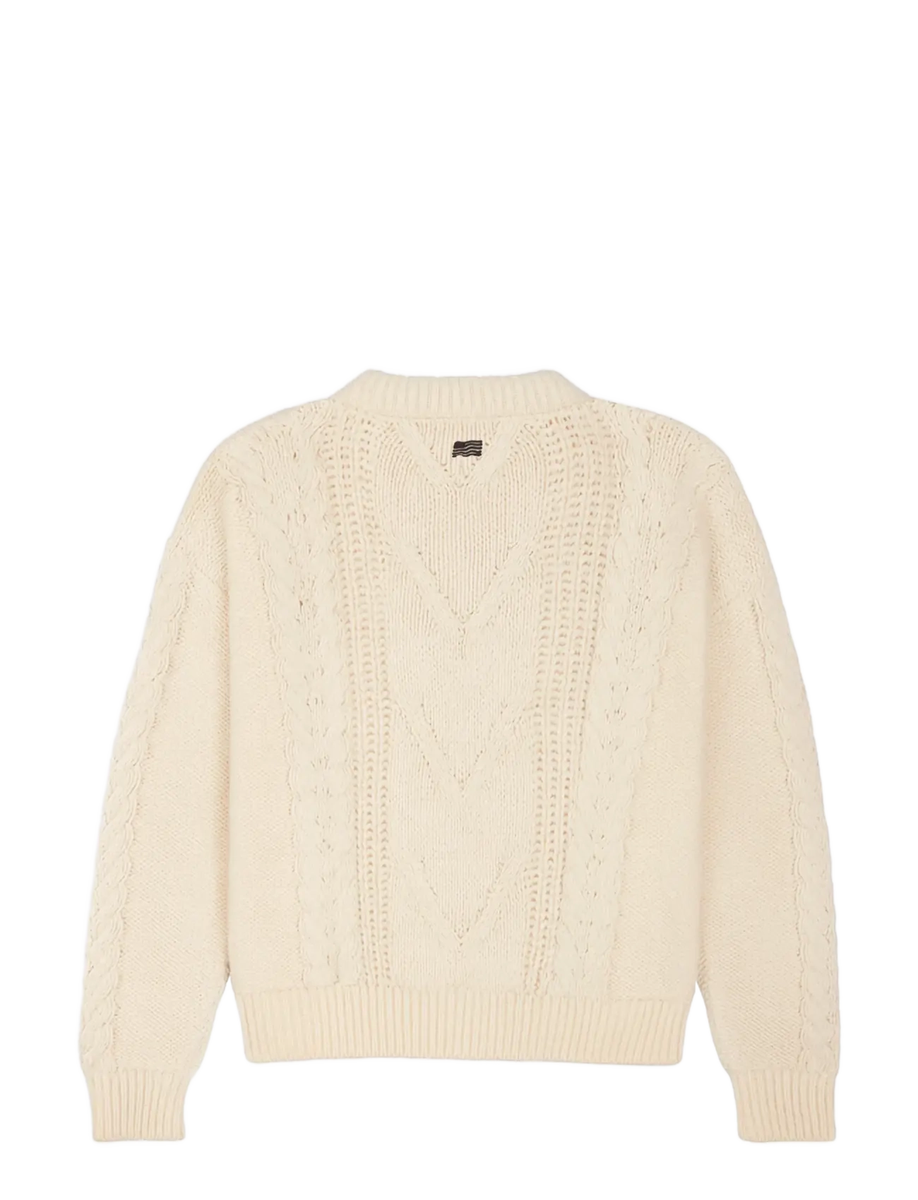Prohibited - Sunday Cable Knit Sweater - adījumi ar apaļu kakla izgriezumu - cream - 2