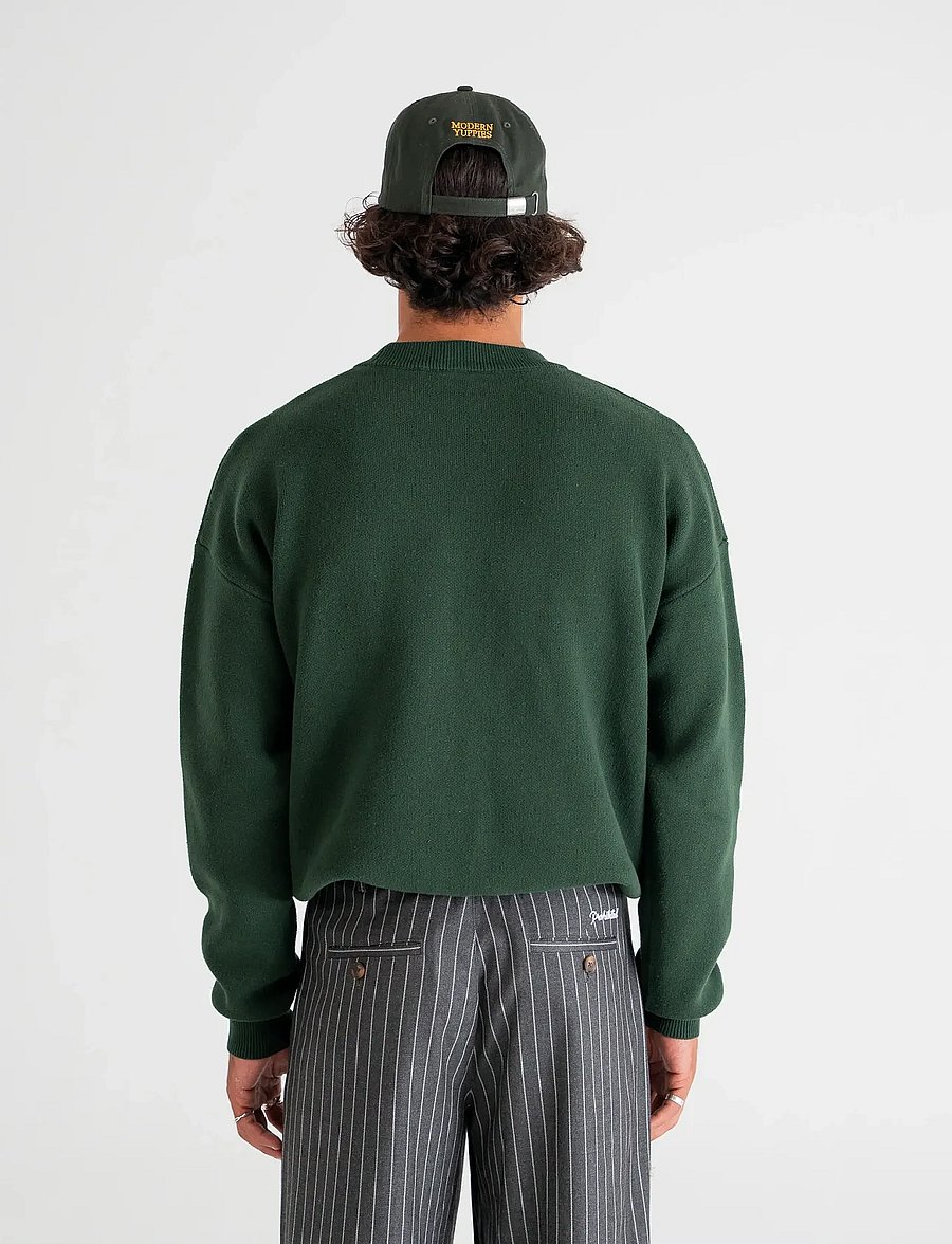 Prohibited - Bloom Knit Sweater - igapäevane stiil - dark green - 3