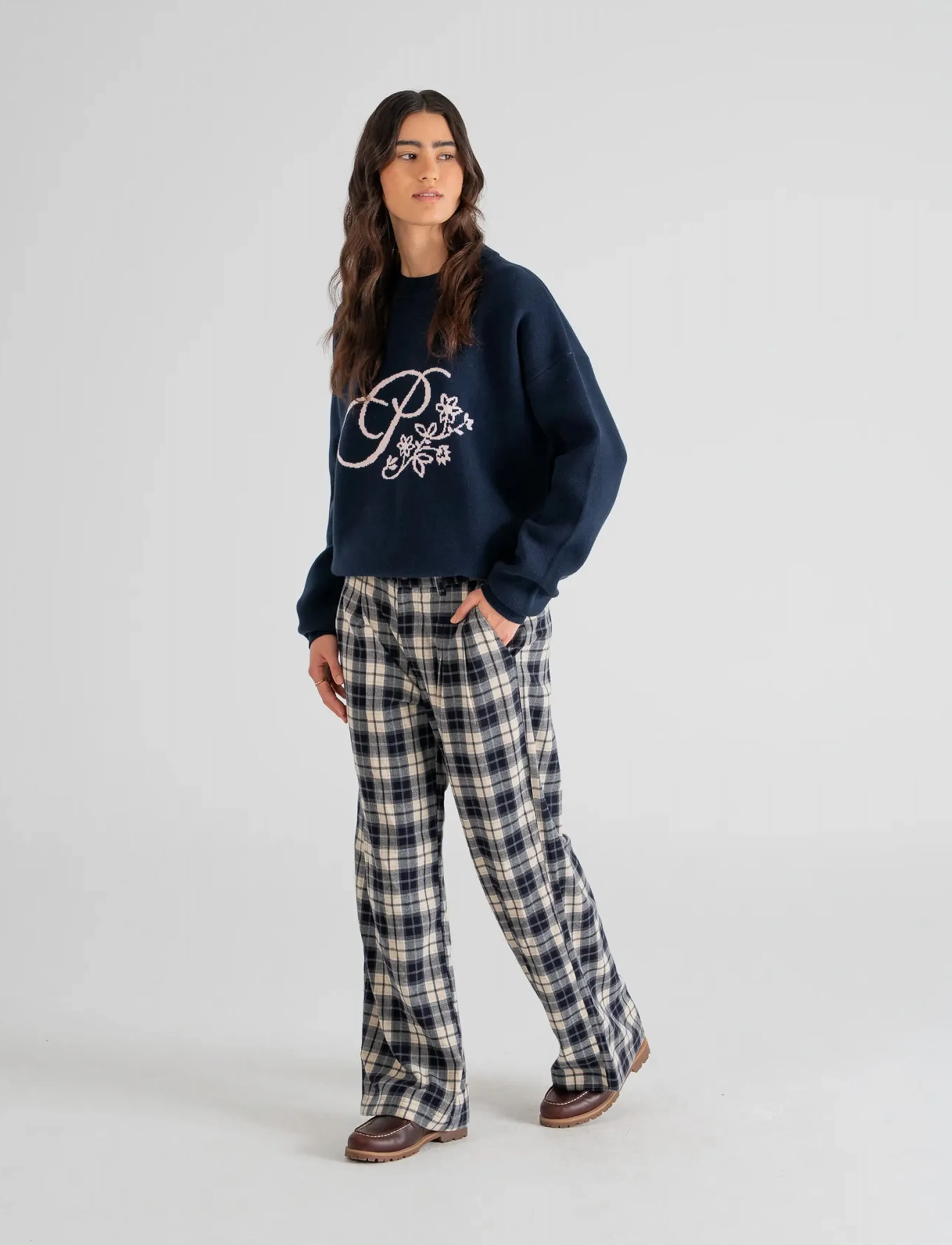 Prohibited - Bloom Knit Sweater - hverdagsstil - navy - 5