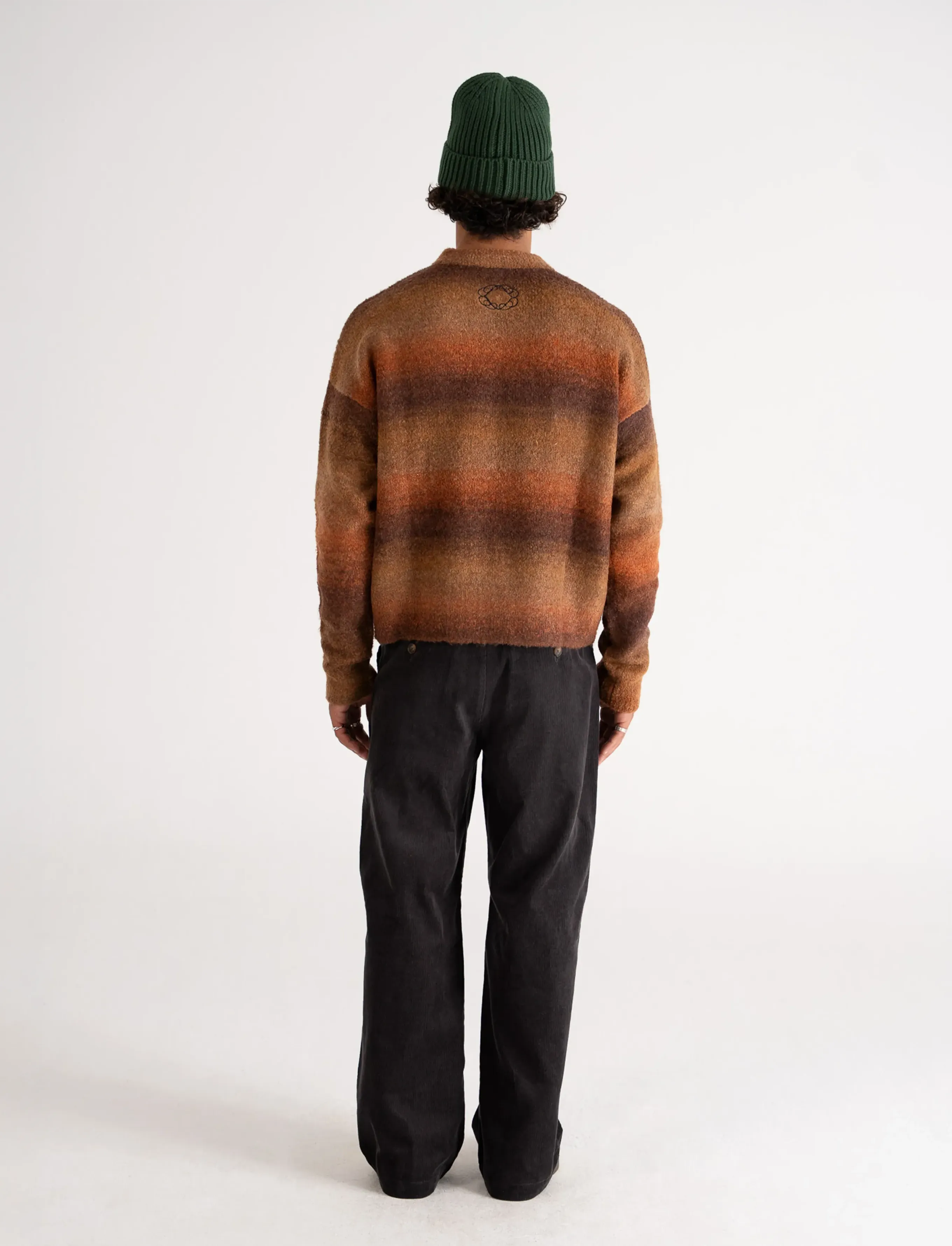Prohibited - Gradient Knit Sweater - swetry - brown - 5