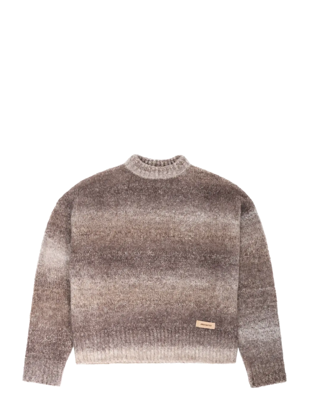 PROHIBITED Gradient Knit Pullover Grau - XL - Damen