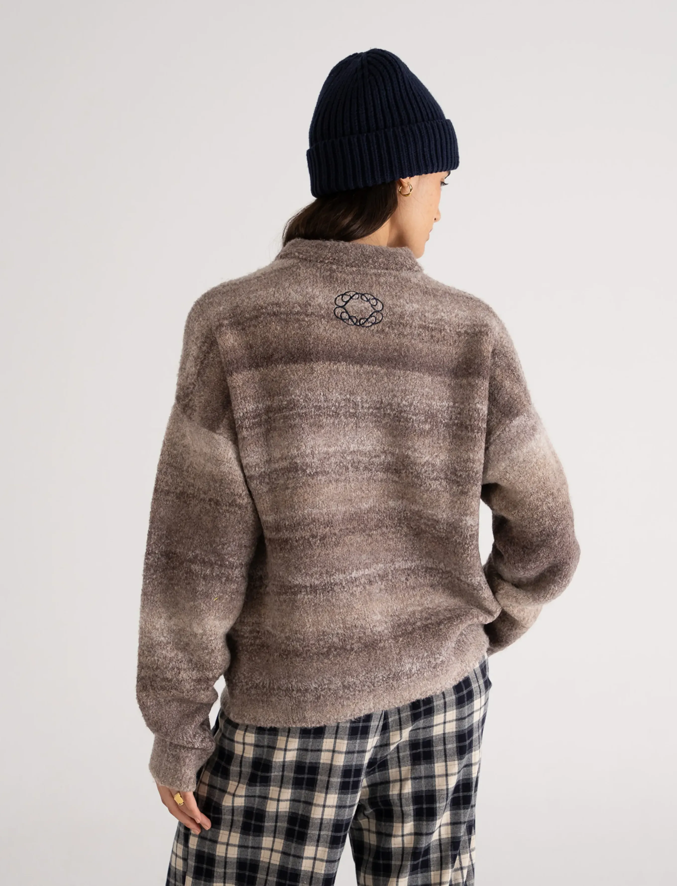 Prohibited - Gradient Knit Sweater - Ümmarguse kaelusega kudumid - grey - 4