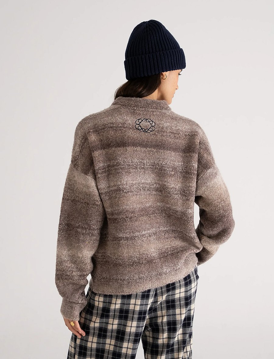 Prohibited - Gradient Knit Sweater - rundhals - grey - 4