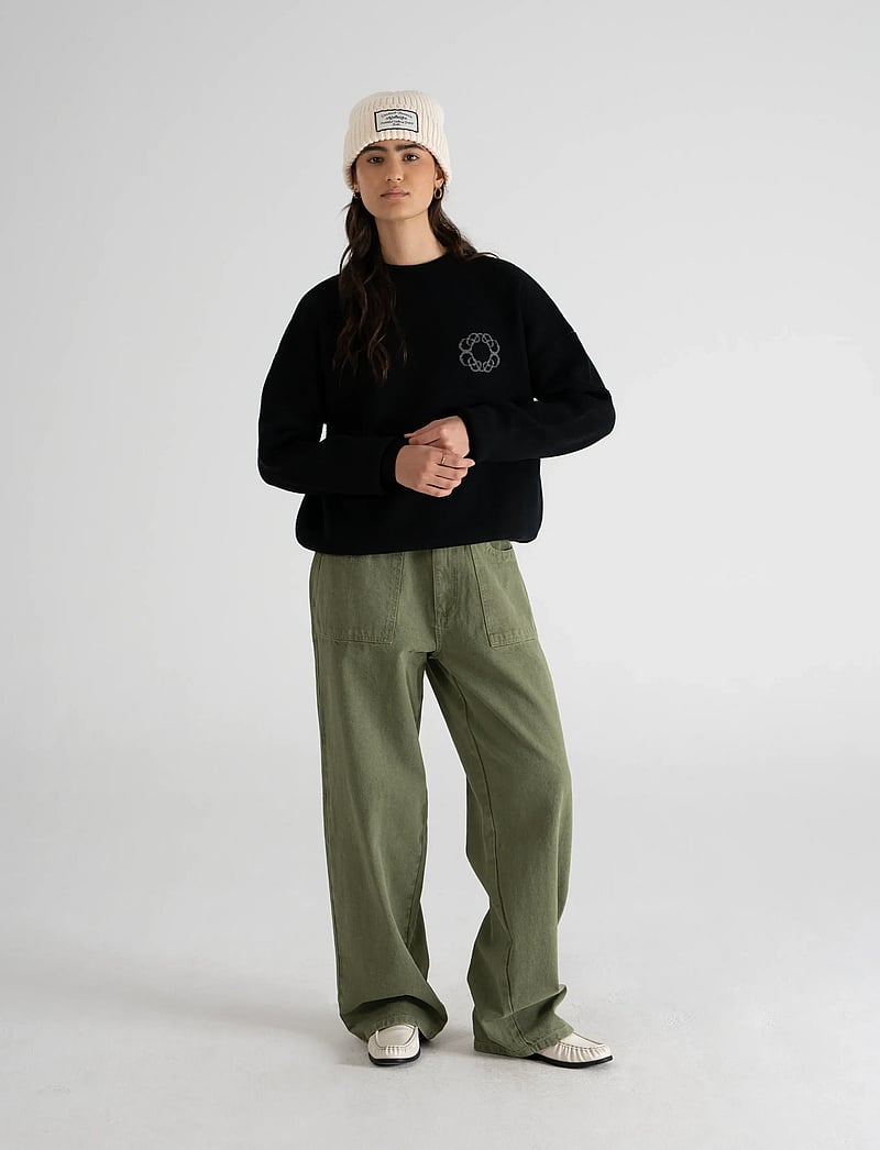 Prohibited - Legacy Knit Sweater - rundhalsad - black - 2