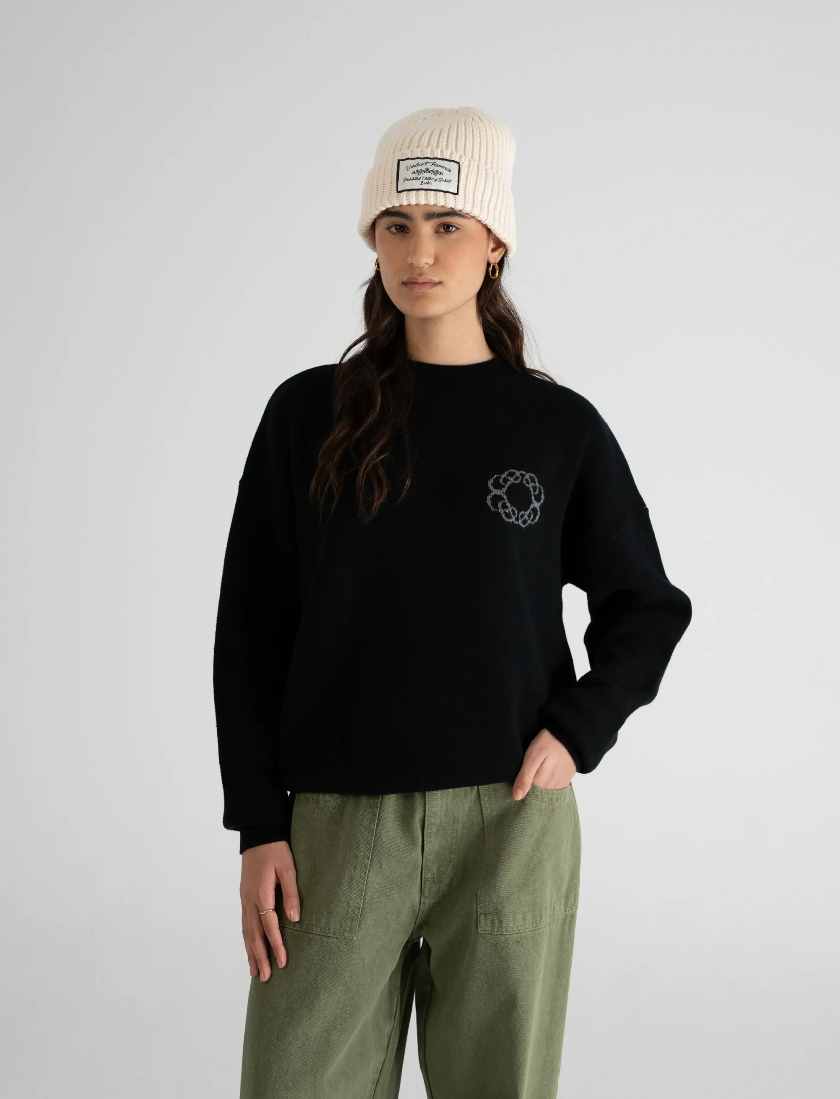 Prohibited - Legacy Knit Sweater - tavalised kudumid - black - 3