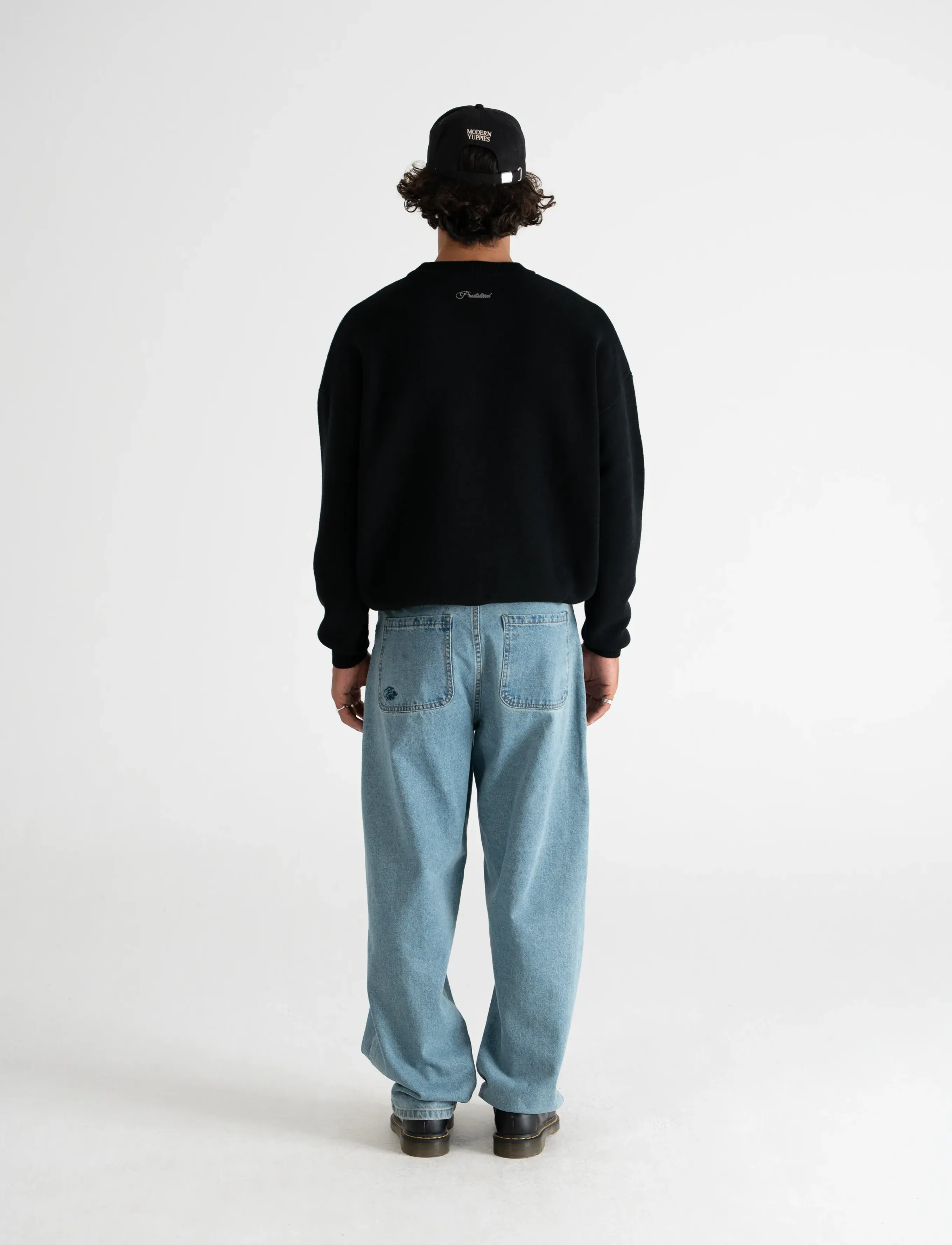 Prohibited - Legacy Knit Sweater - tavalised kudumid - black - 4