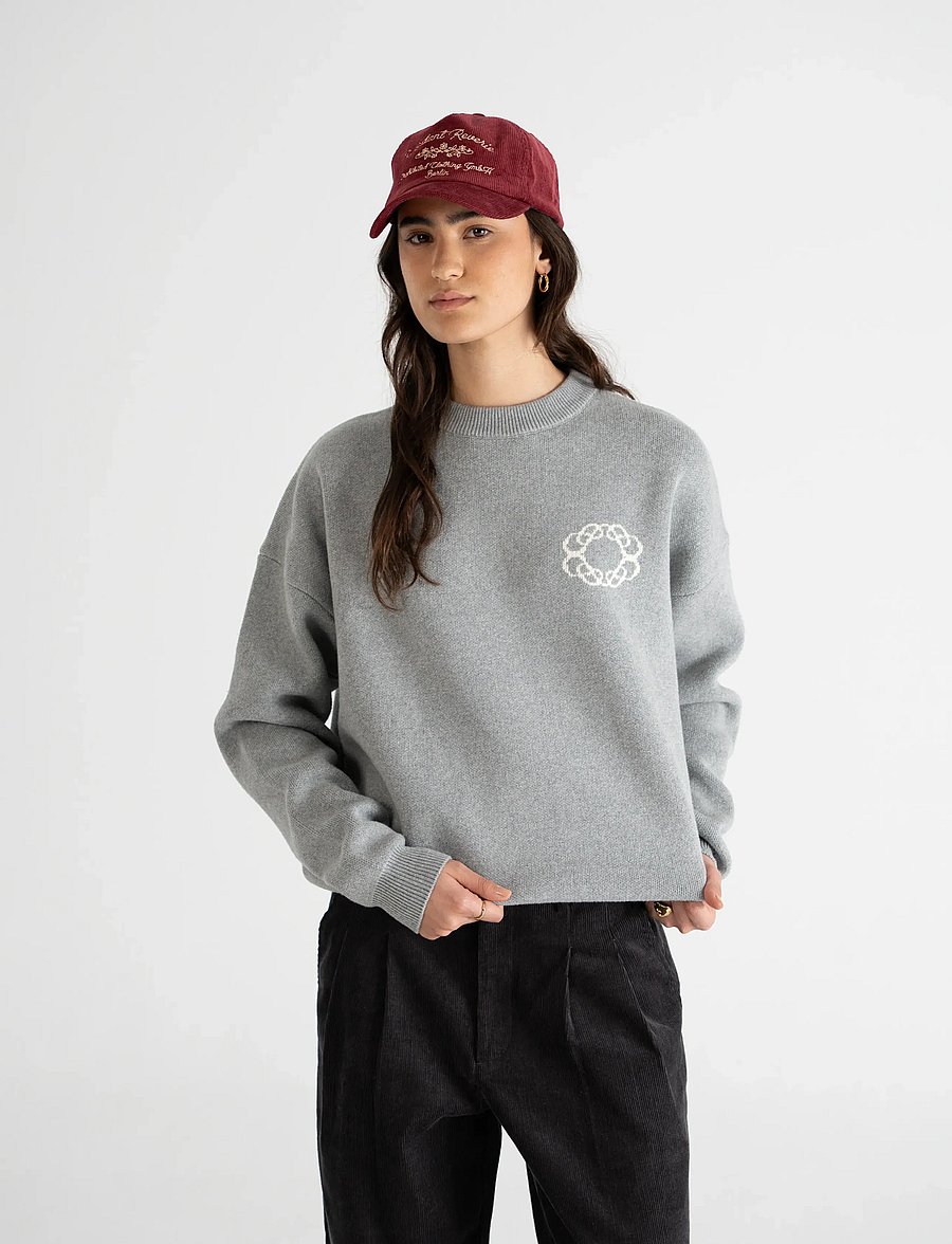 Prohibited - Legacy Knit Sweater - rundhals - grey - 2
