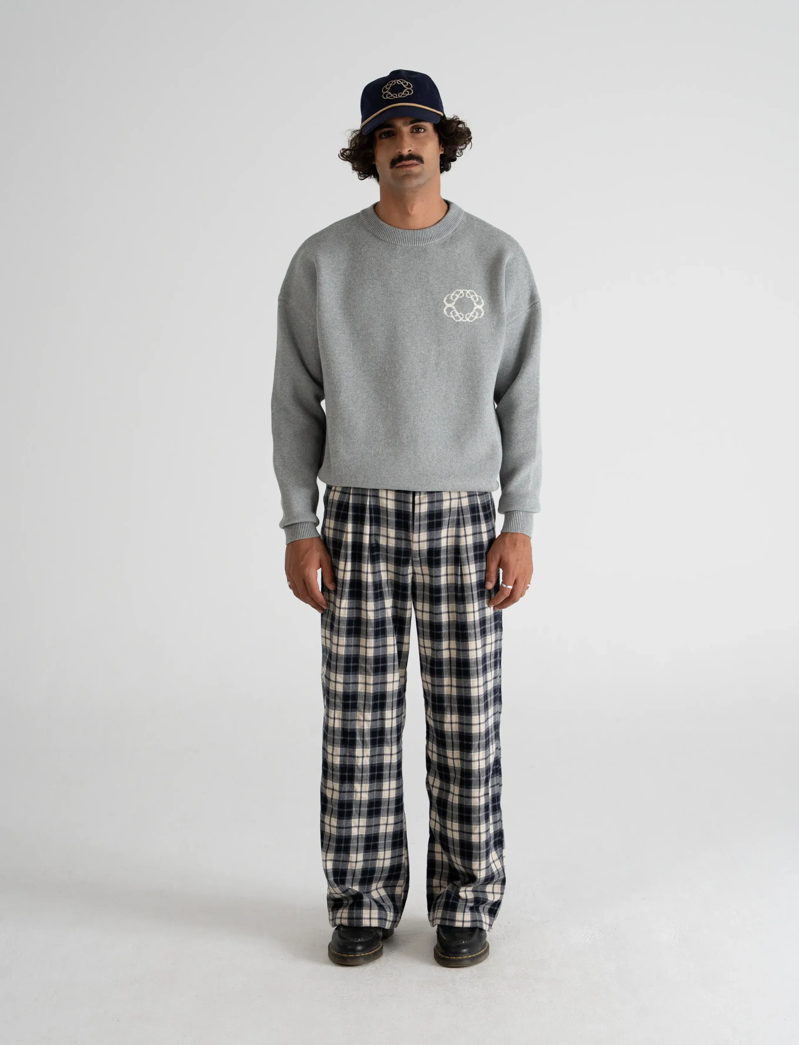 Prohibited - Legacy Knit Sweater - rundhalsad - grey - 4
