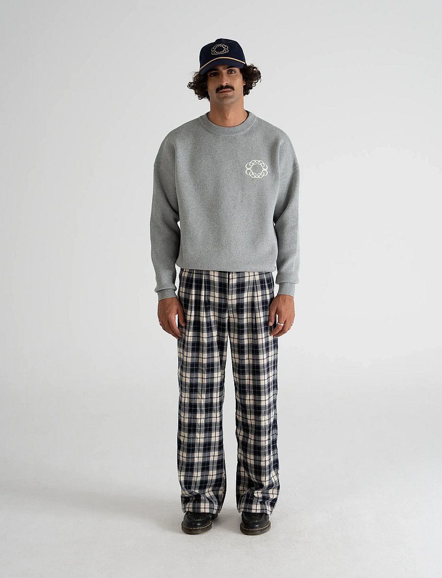 Prohibited - Legacy Knit Sweater - rundhals - grey - 4