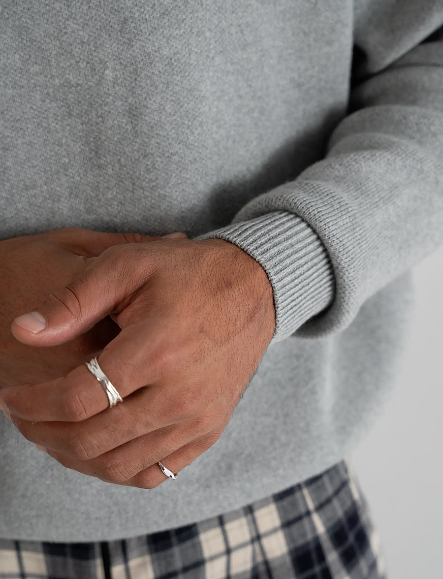 Prohibited - Legacy Knit Sweater - rundhals - grey - 5