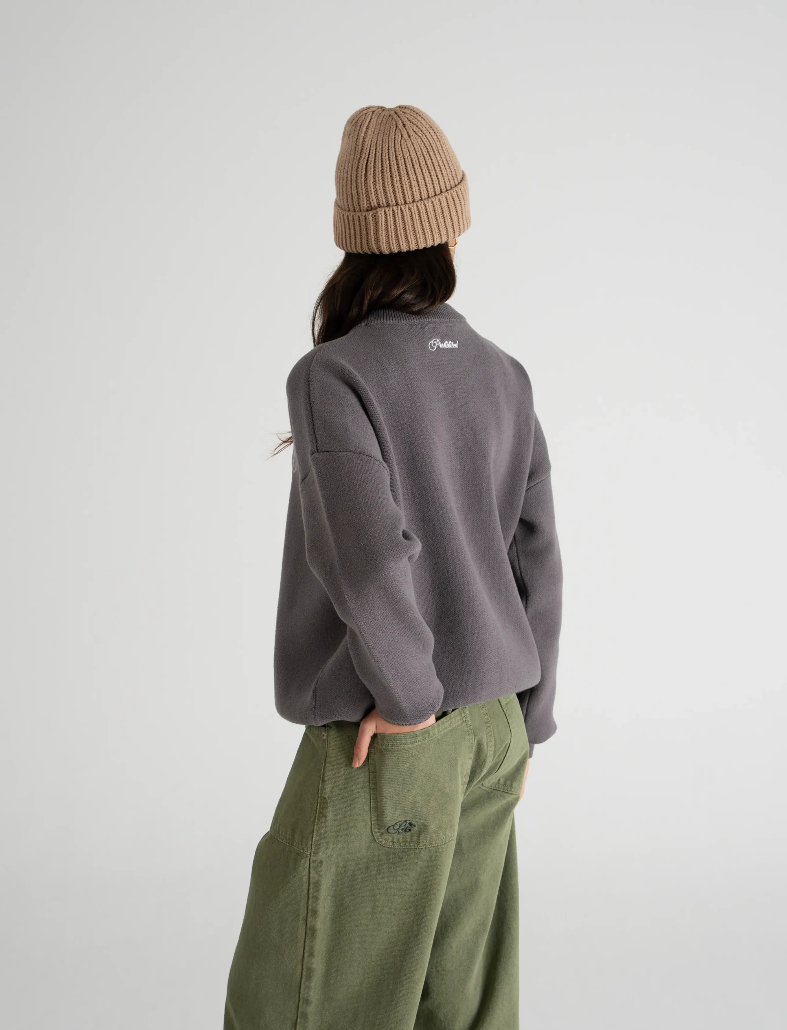Prohibited - Legacy Knit Sweater - rundhalsad - stone - 2