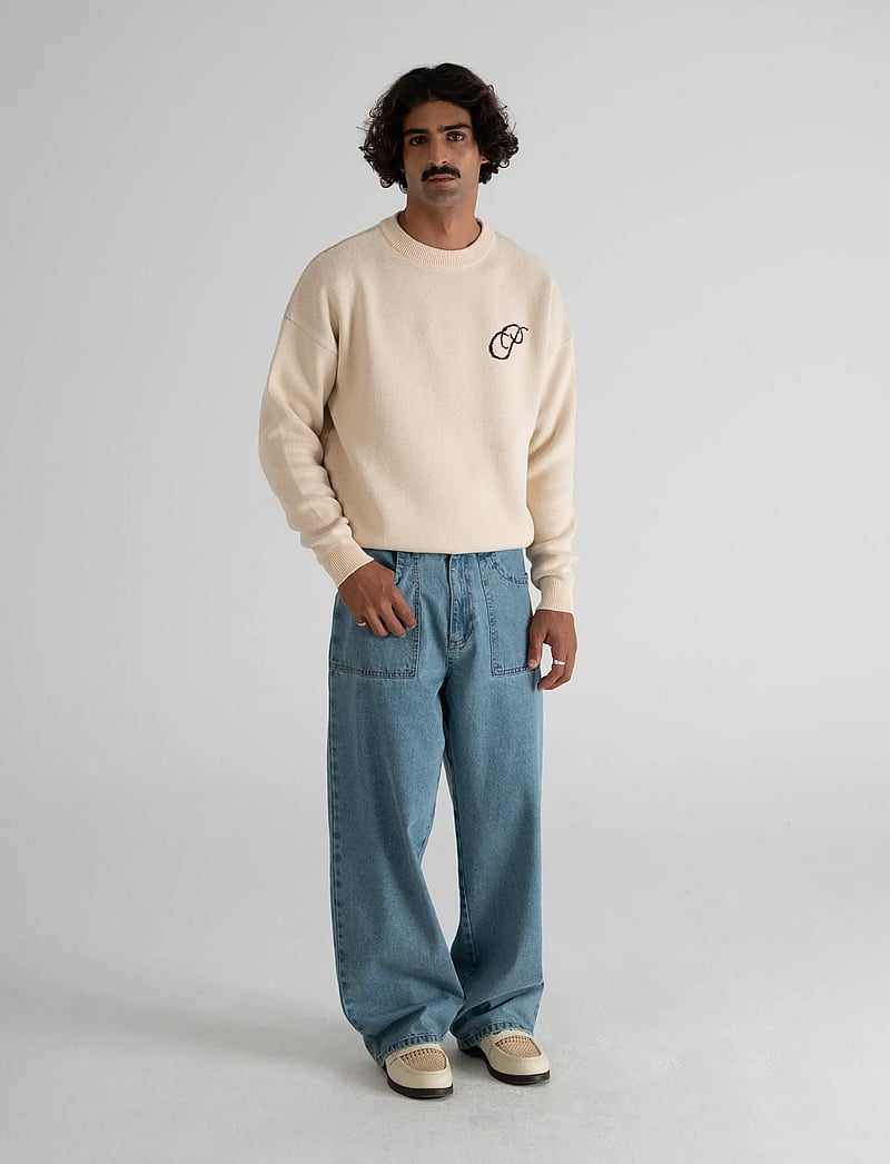 Prohibited - Initial Knit Sweater - rundhalsad - cream - 3