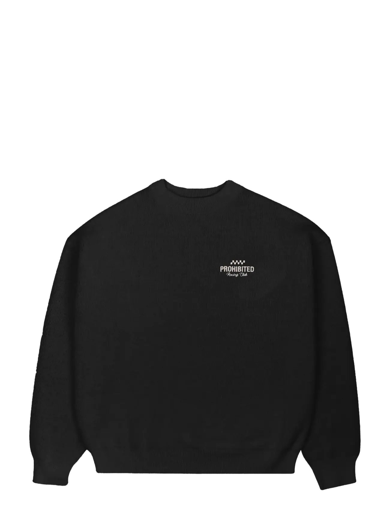 PROHIBITED Vortex Knit Pullover Schwarz Schwarz - S - Damen