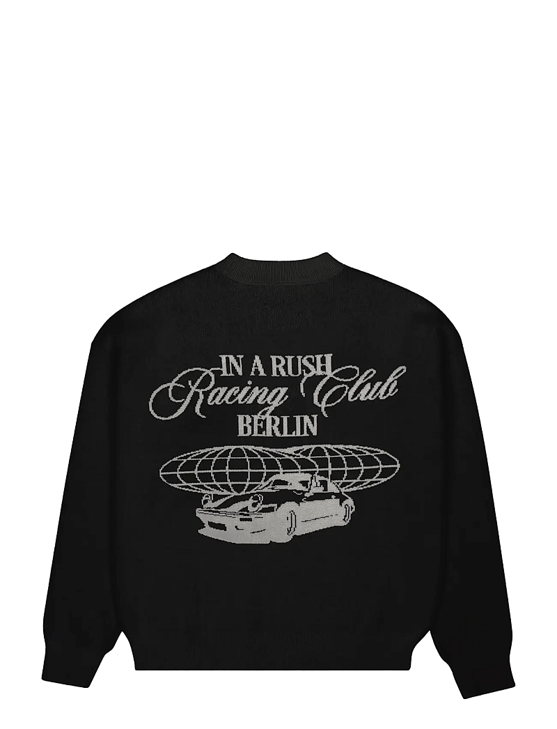 Prohibited - Vortex Knit Sweater Black - rundhalsad - black - 2