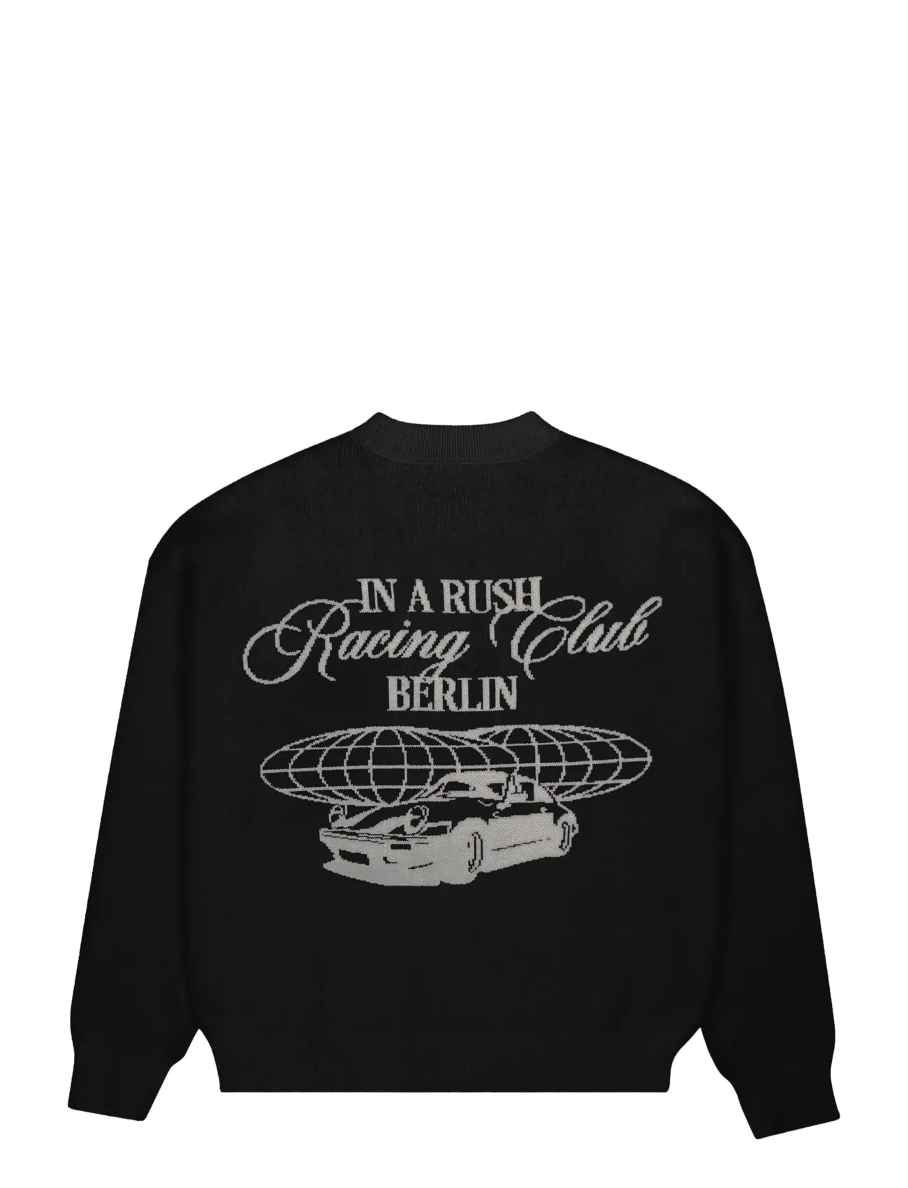 Prohibited - Vortex Knit Sweater Black - rund hals - black - 2
