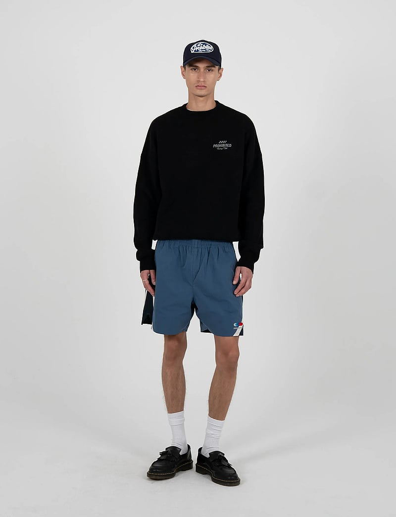Prohibited - Vortex Knit Sweater Black - rundhalsad - black - 0