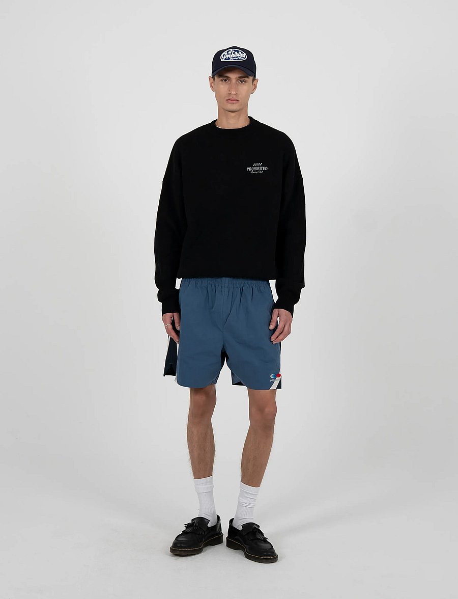 Prohibited - Vortex Knit Sweater Black - rund hals - black - 0