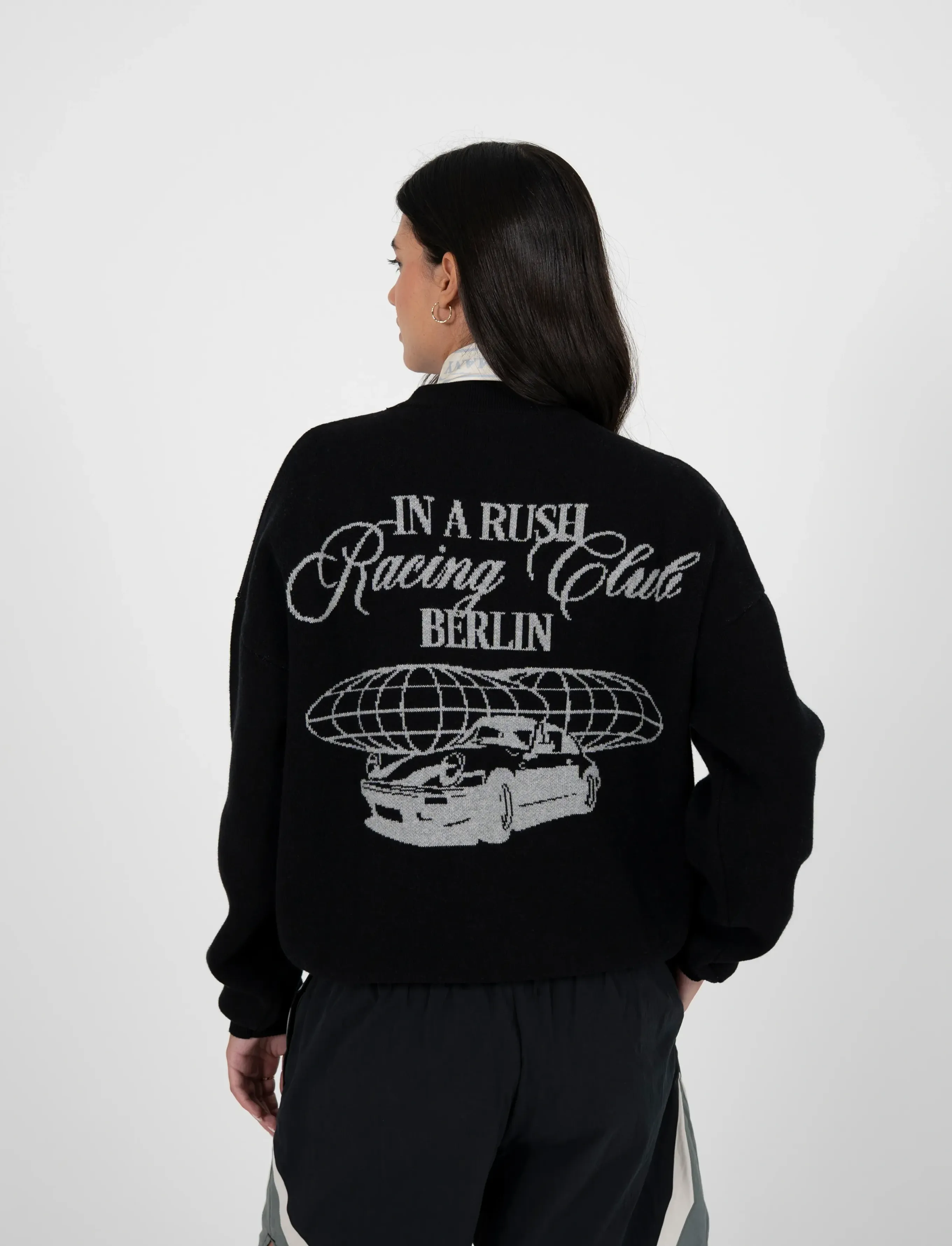 Prohibited Vortex Knit Sweater Black - Rundhals - BLACK / black
