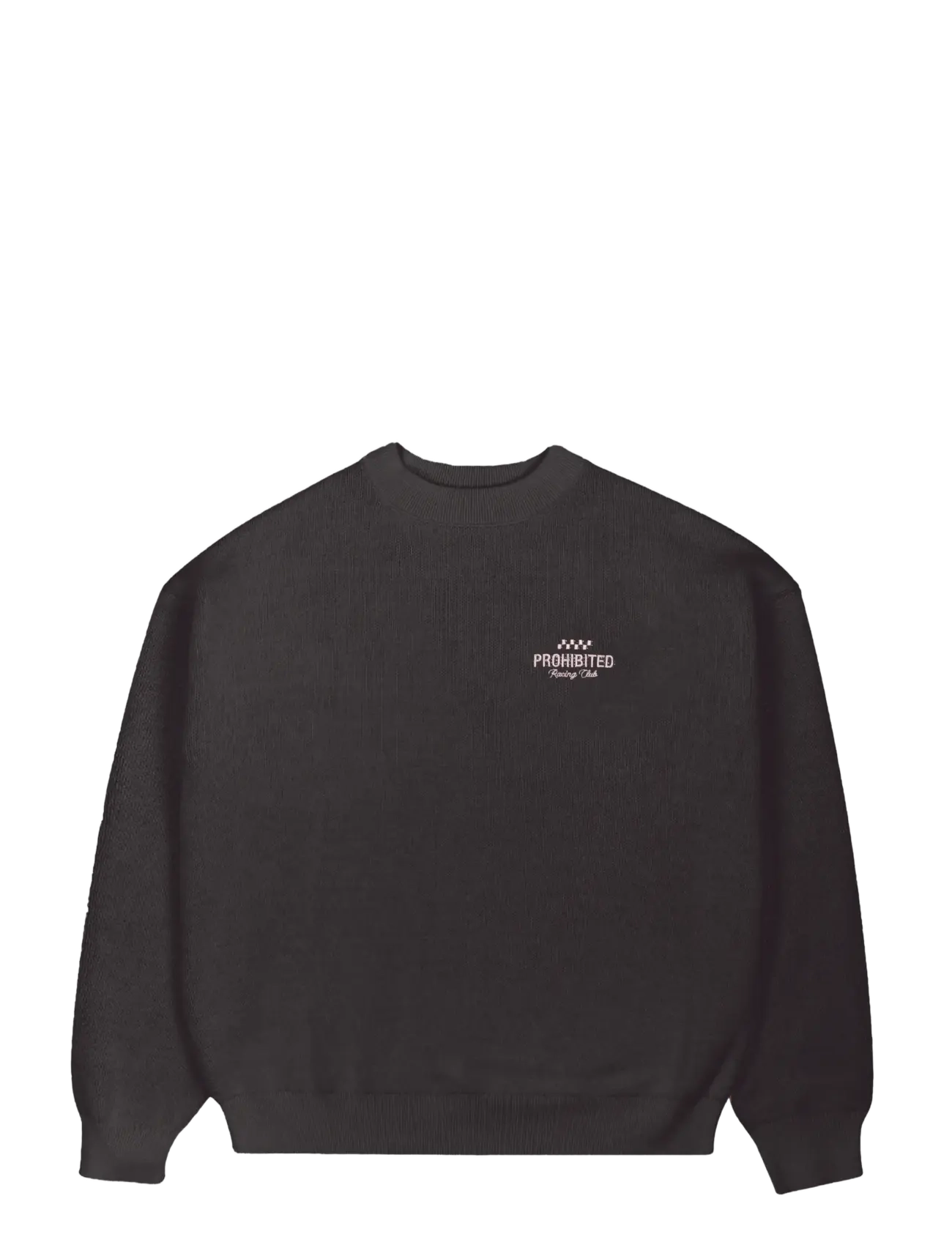 PROHIBITED Vortex Knit Pullover Braun Schwarz - S - Damen