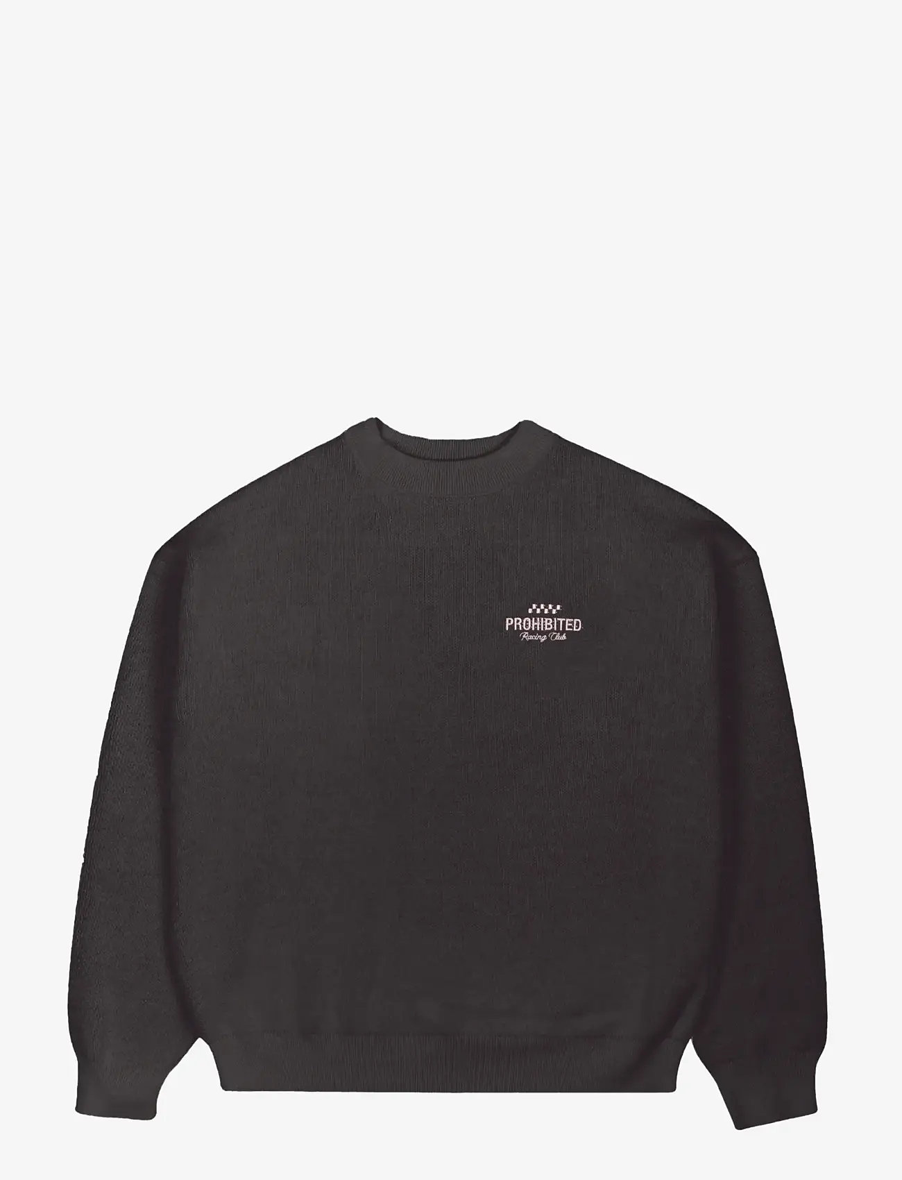 Prohibited - Vortex Knit Sweater Brown - rundhalsad - brown - 1