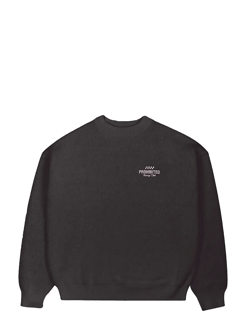 Prohibited - Vortex Knit Sweater Brown - rundhalsad - brown - 1