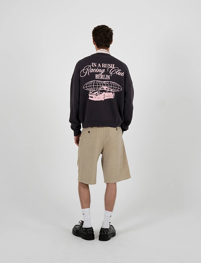 Prohibited - Vortex Knit Sweater Brown - rundhalsad - brown - 3