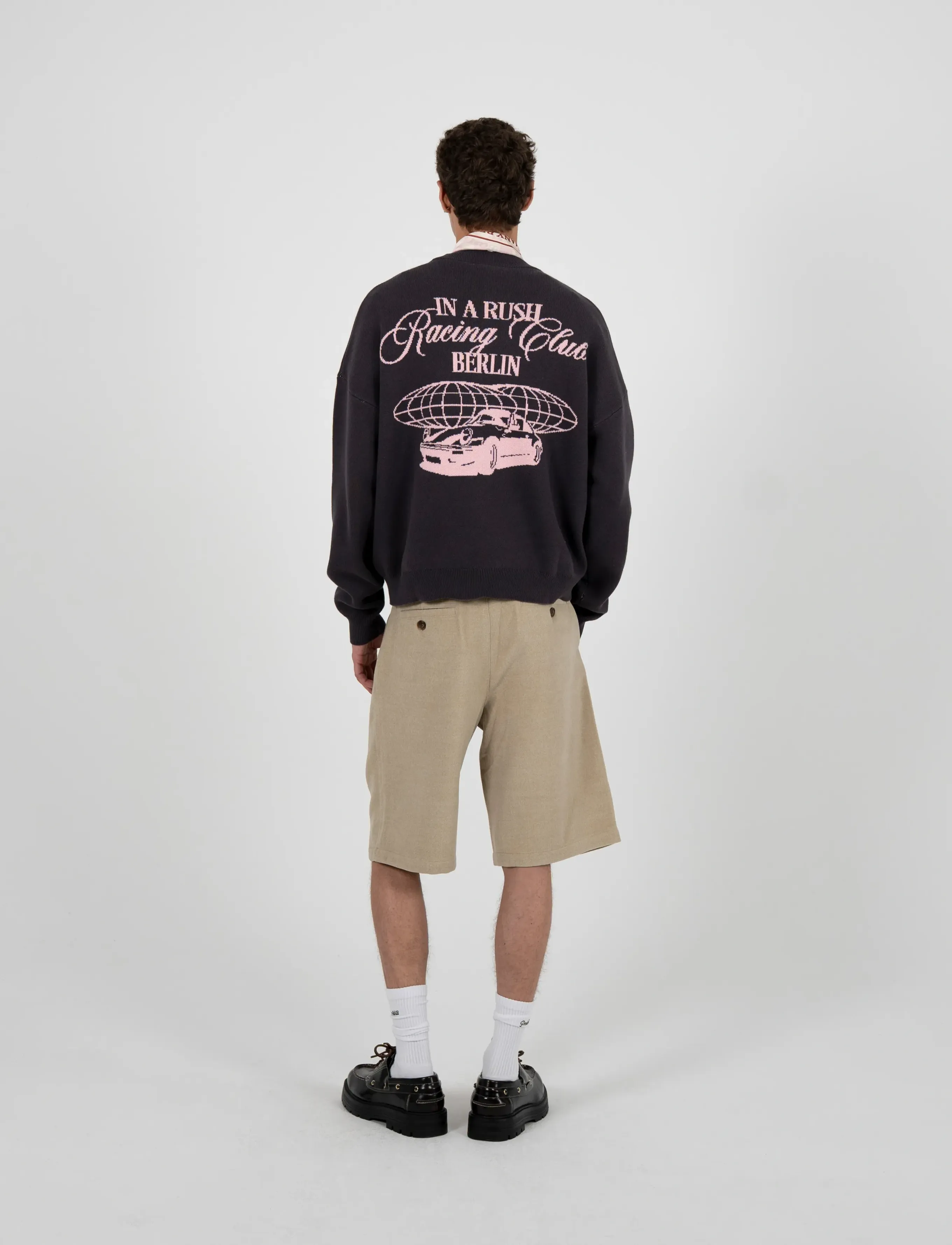 Prohibited - Vortex Knit Sweater Brown - round necks - brown - 3