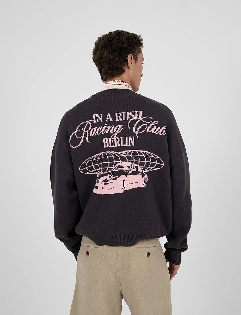 Prohibited - Vortex Knit Sweater Brown - rundhalsad - brown - 4