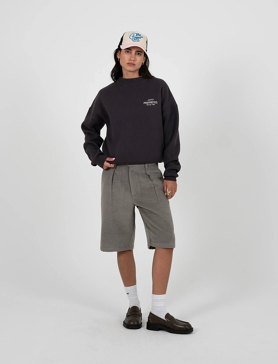Prohibited - Vortex Knit Sweater Brown - Ümara kaelusega - brown - 5