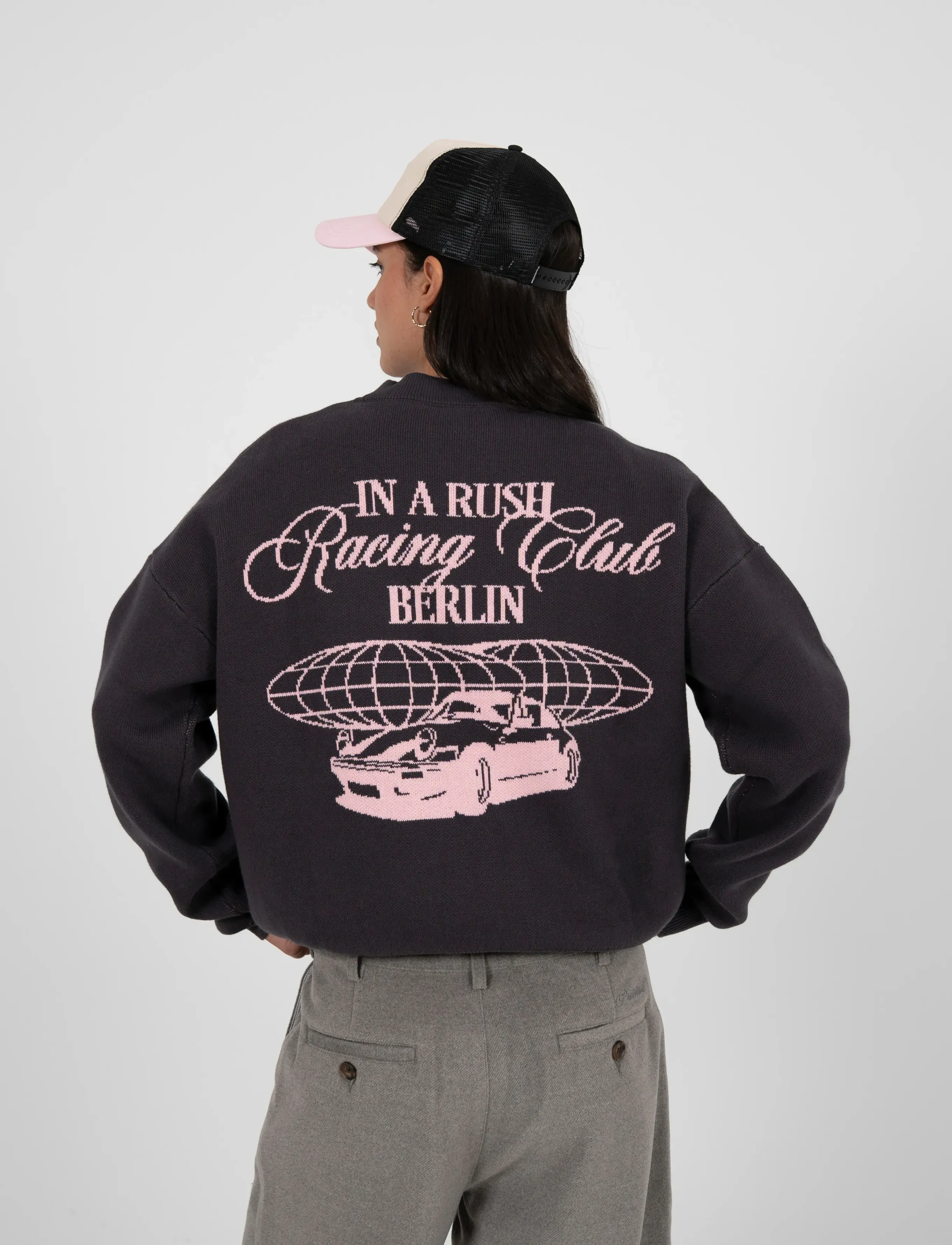Prohibited Vortex Knit Sweater Brown stickade tröjor herr – bild 5