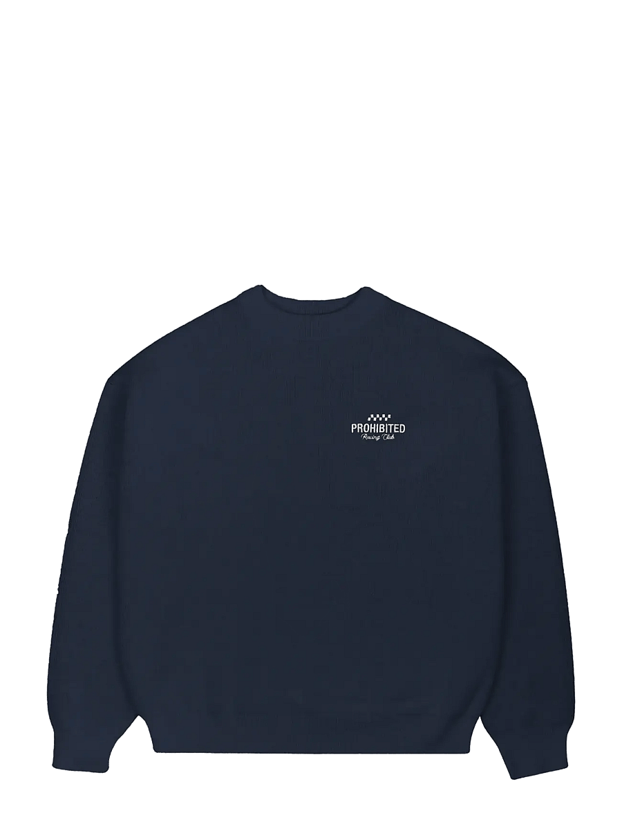 Prohibited - Vortex Knit Sweater Navy - rundhals - navy - 1