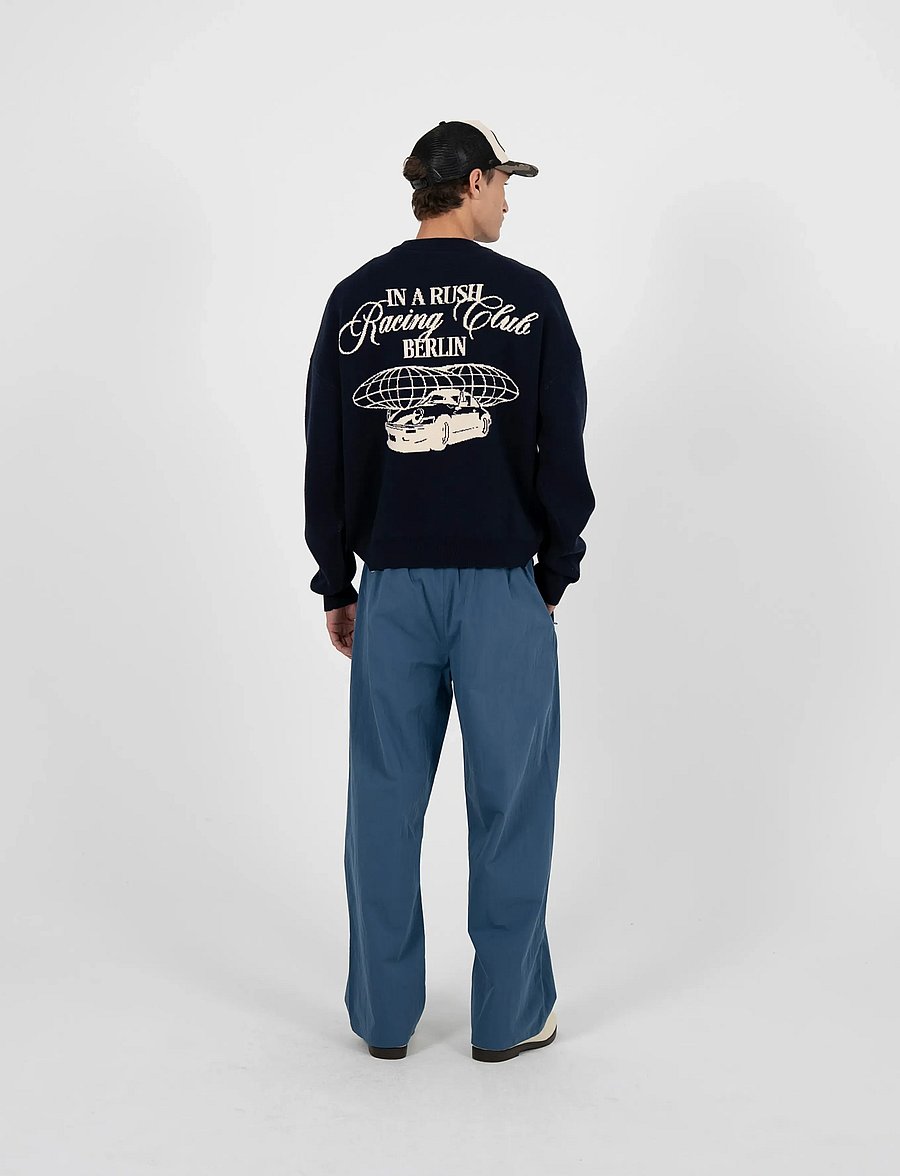 Prohibited - Vortex Knit Sweater Navy - rundhals - navy - 4