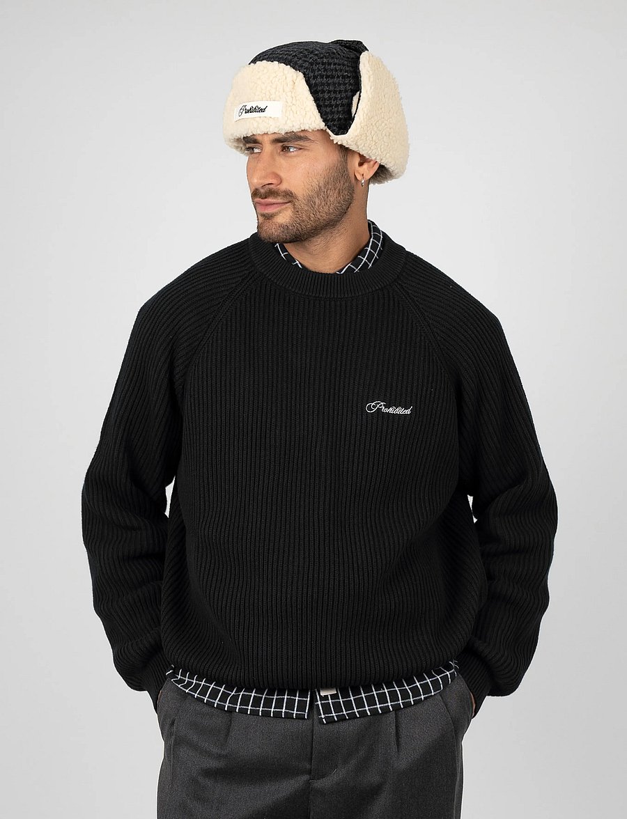 Prohibited - Campus Knit Sweater - rundhals - black - 3