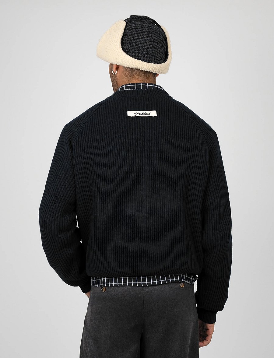 Prohibited - Campus Knit Sweater - rundhals - black - 4