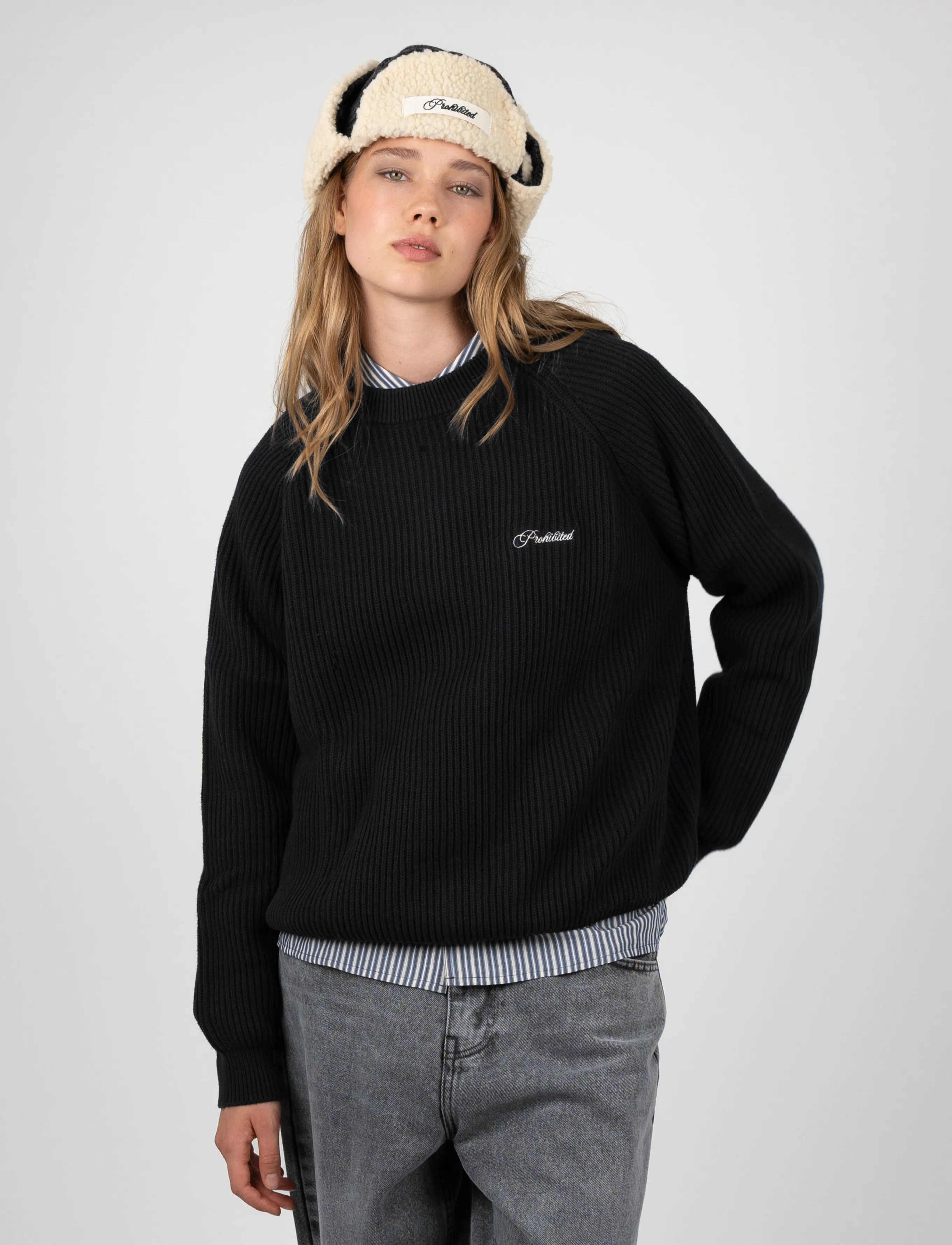 Prohibited Campus Knit Sweater stickade tröjor herr – bild 5