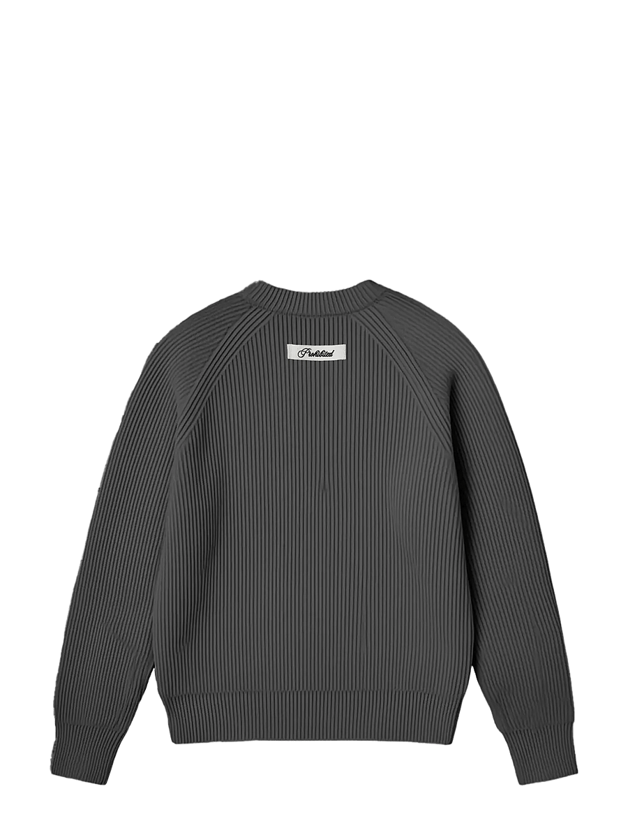 Prohibited - Campus Knit Sweater - rundhals - dark grey - 2