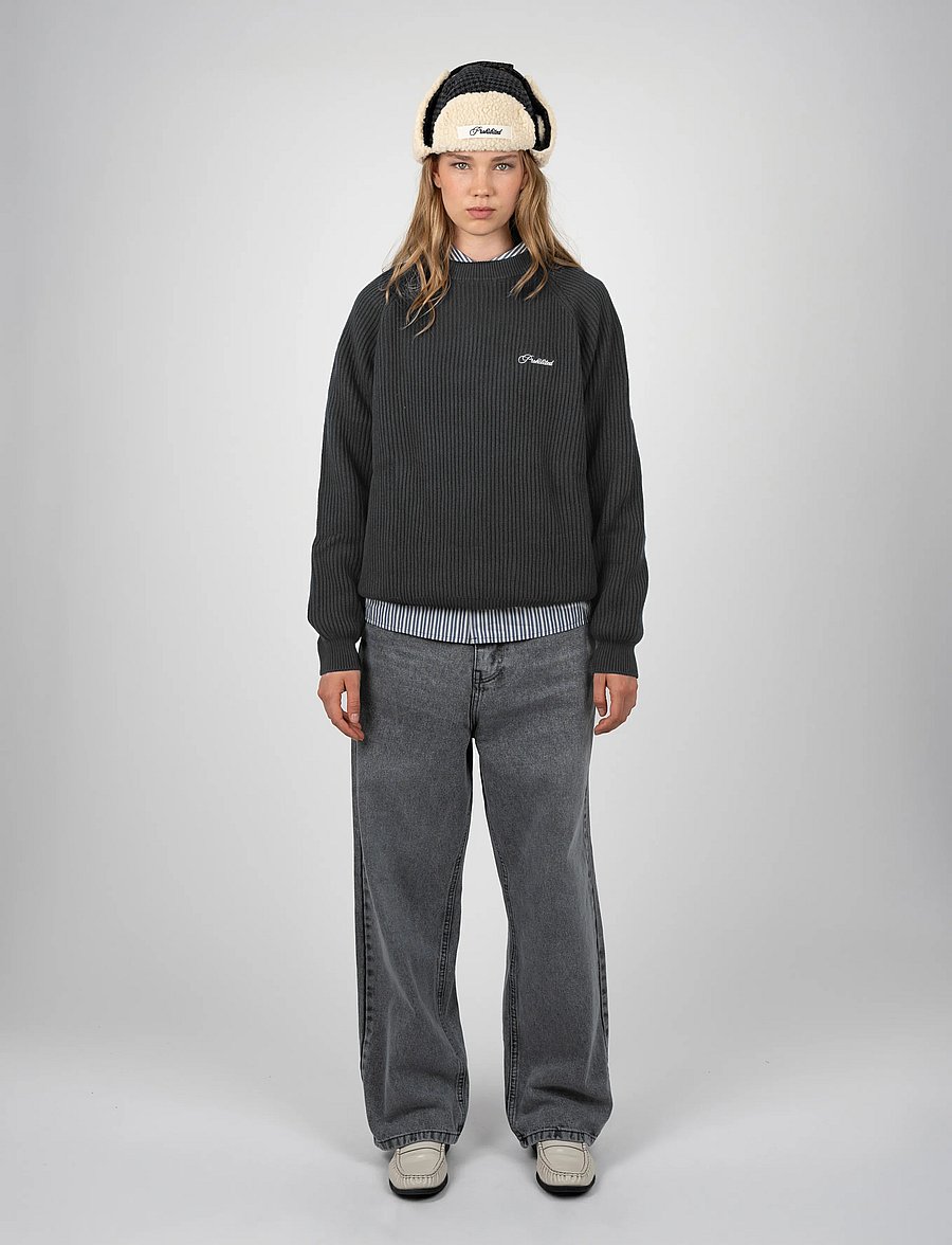 Prohibited - Campus Knit Sweater - rundhals - dark grey - 5
