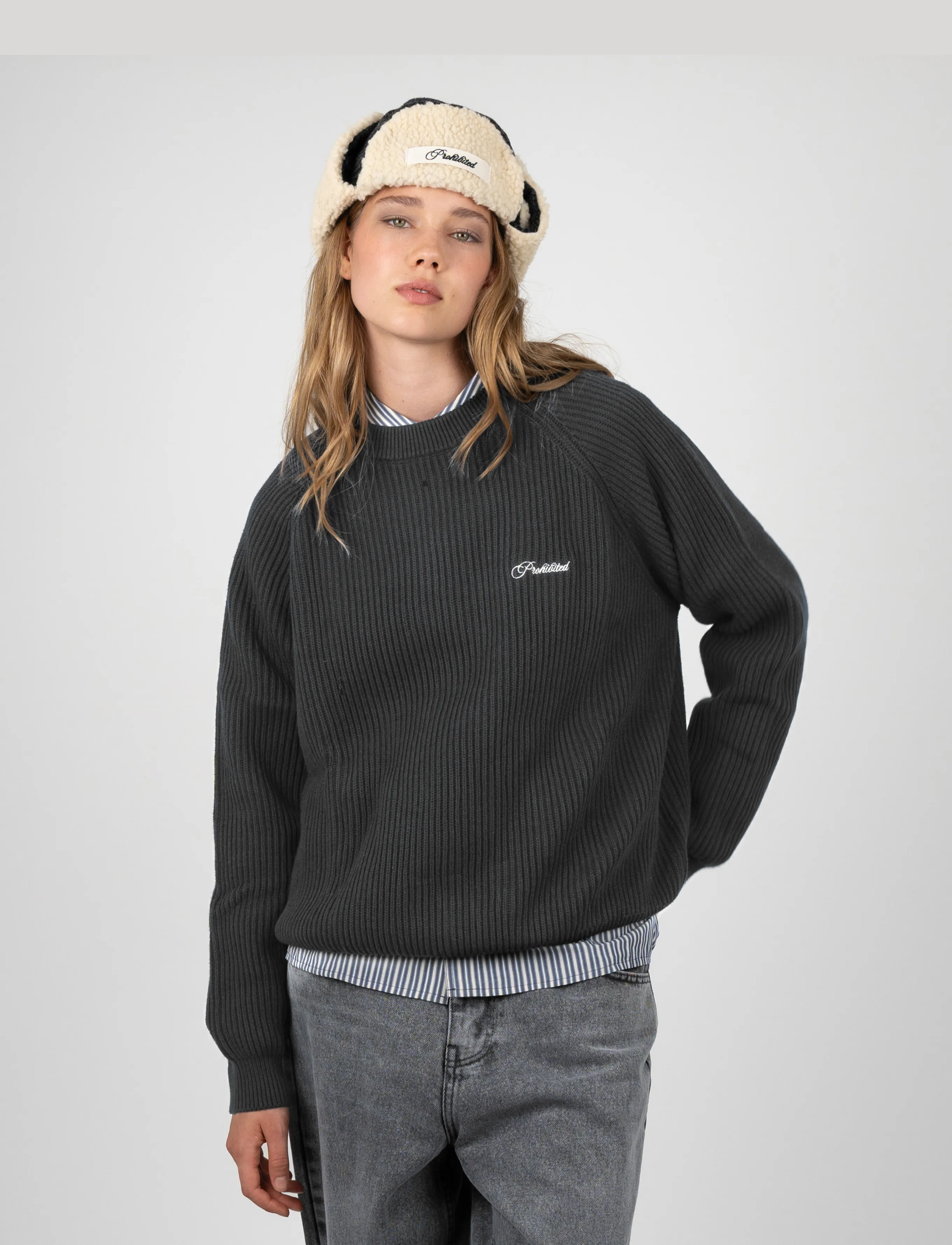 Prohibited Campus Knit Sweater stickade tröjor herr – bild 5