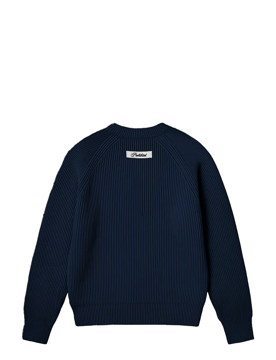 Prohibited - Campus Knit Sweater - rundhals - navy - 2