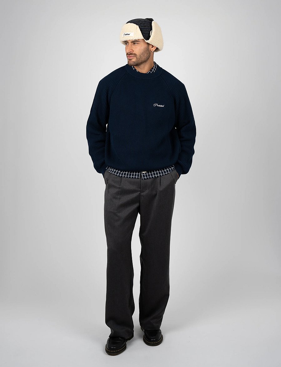 Prohibited - Campus Knit Sweater - rundhals - navy - 0
