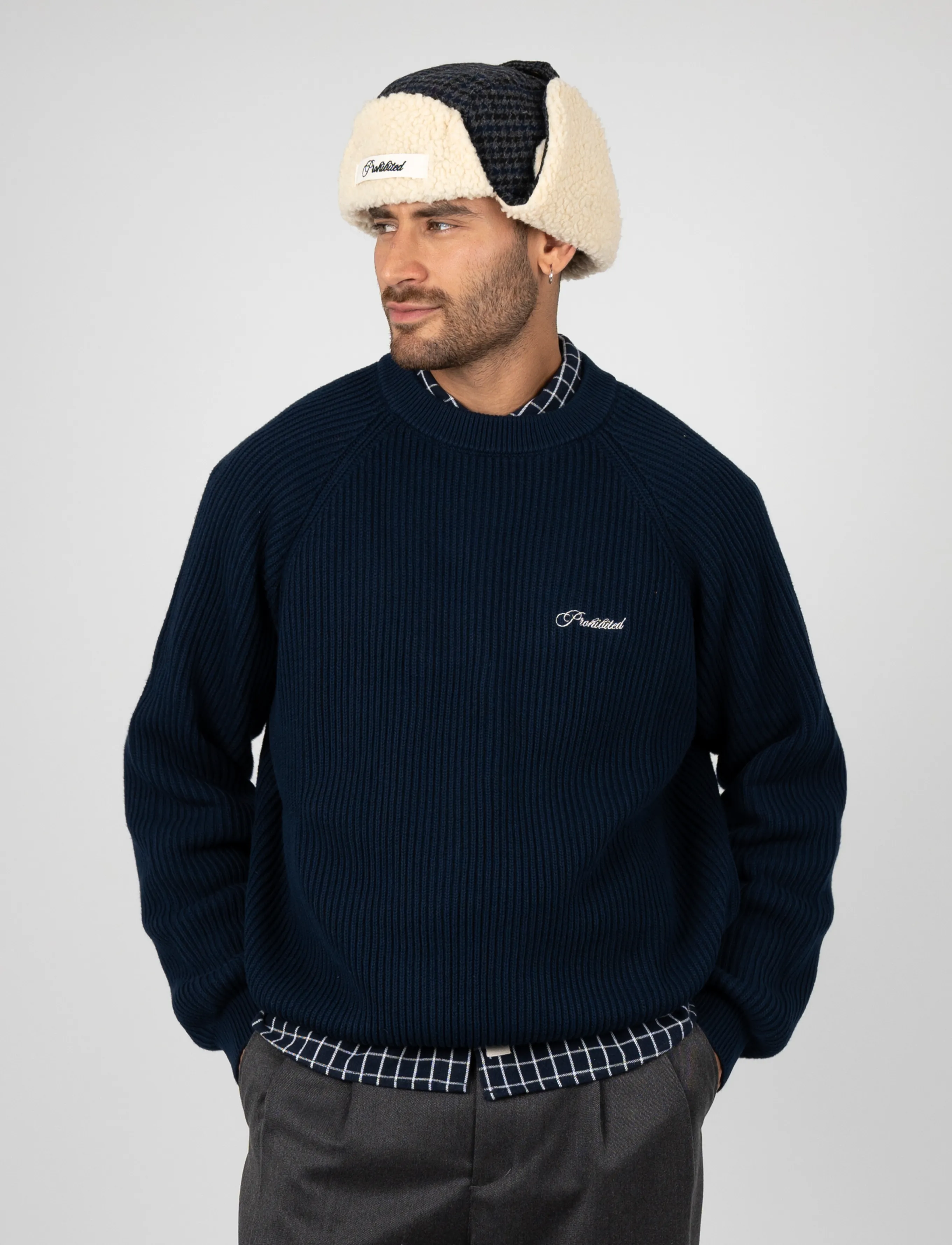 Prohibited - Campus Knit Sweater - rundhals - navy - 3