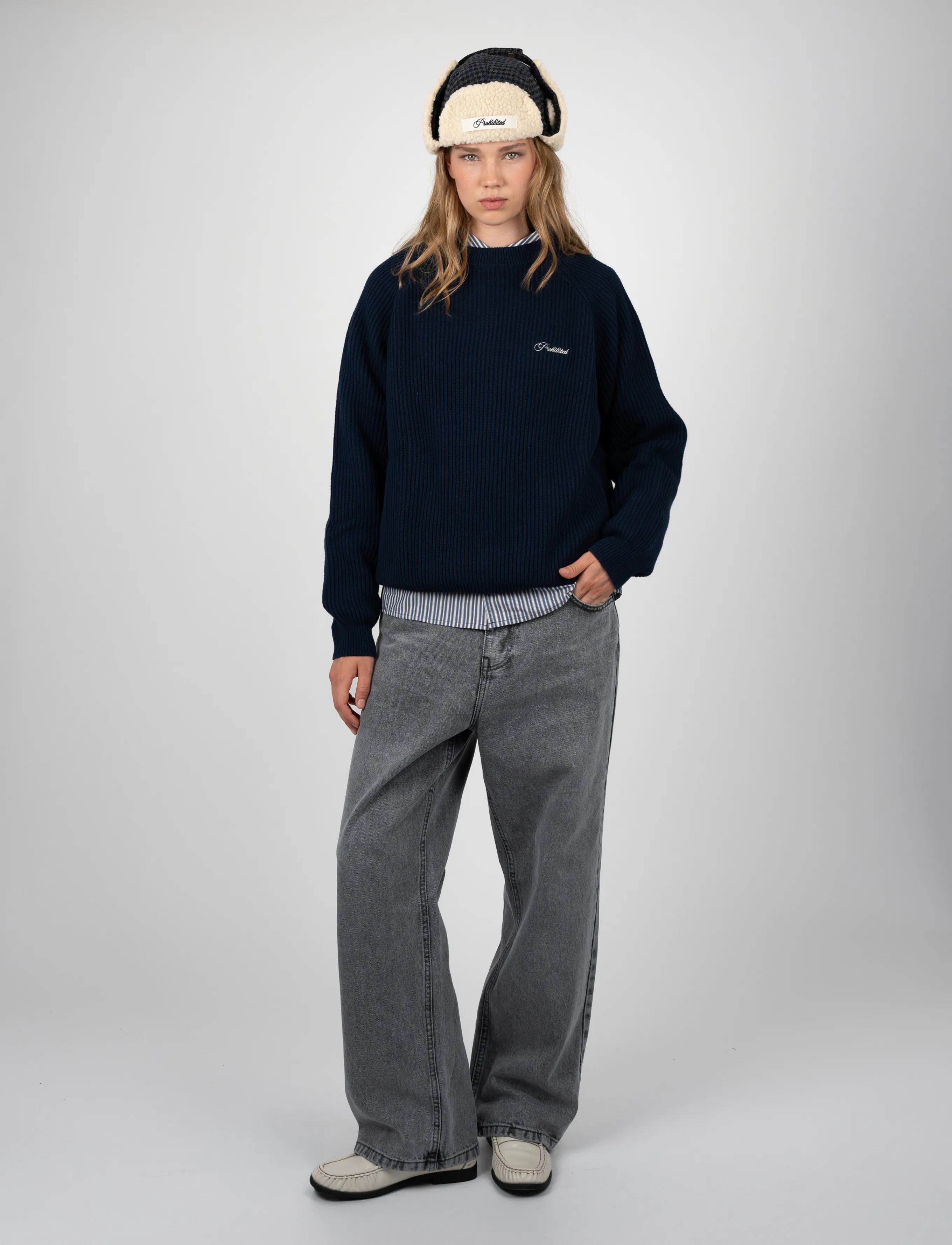 Prohibited - Campus Knit Sweater - rundhals - navy - 5