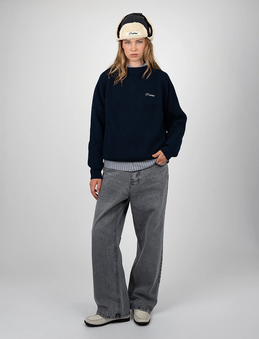 Prohibited - Campus Knit Sweater - rundhals - navy - 5