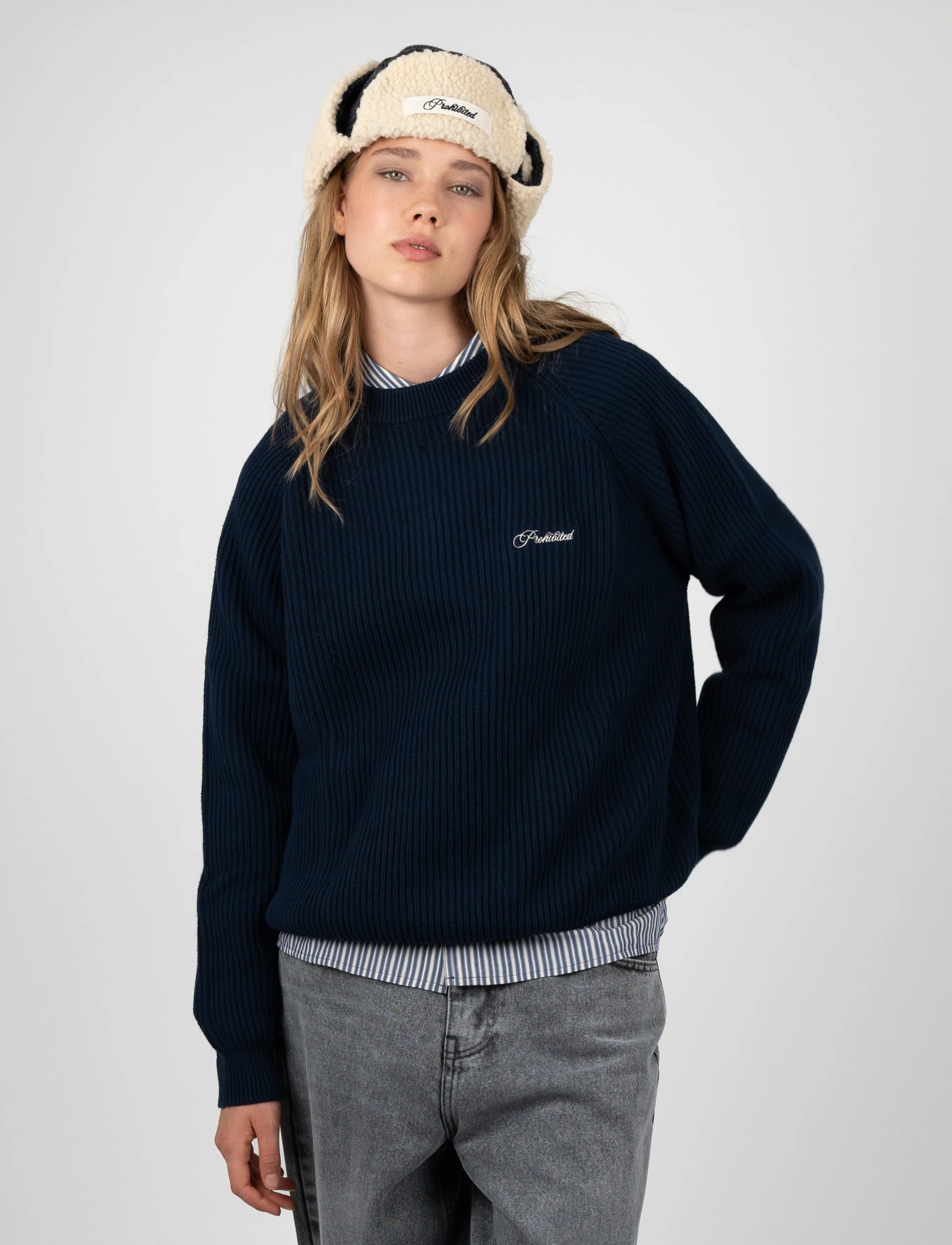 Prohibited Campus Knit Sweater stickade tröjor herr – bild 5